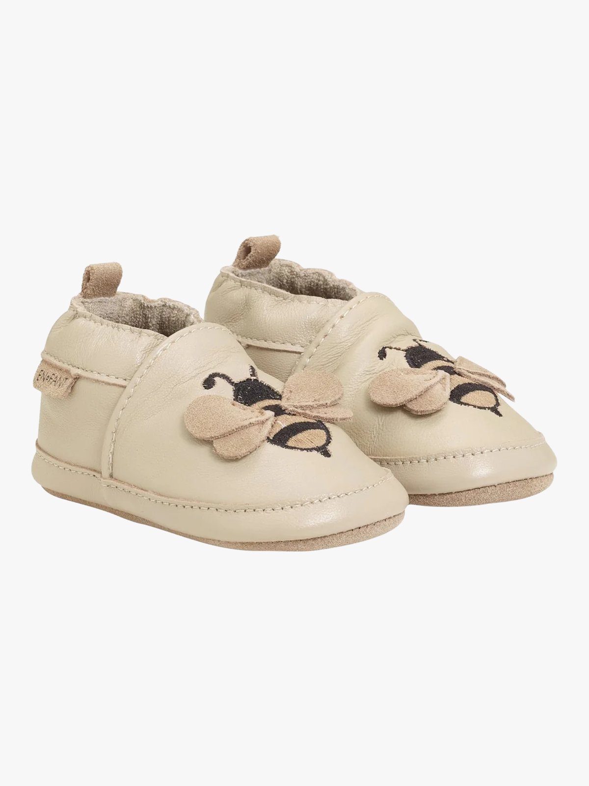 En Fant Leather shoe Applique White Pepper