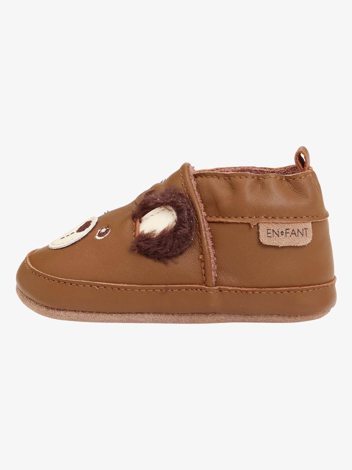 En Fant Leather shoe Applique Toasted Coconut