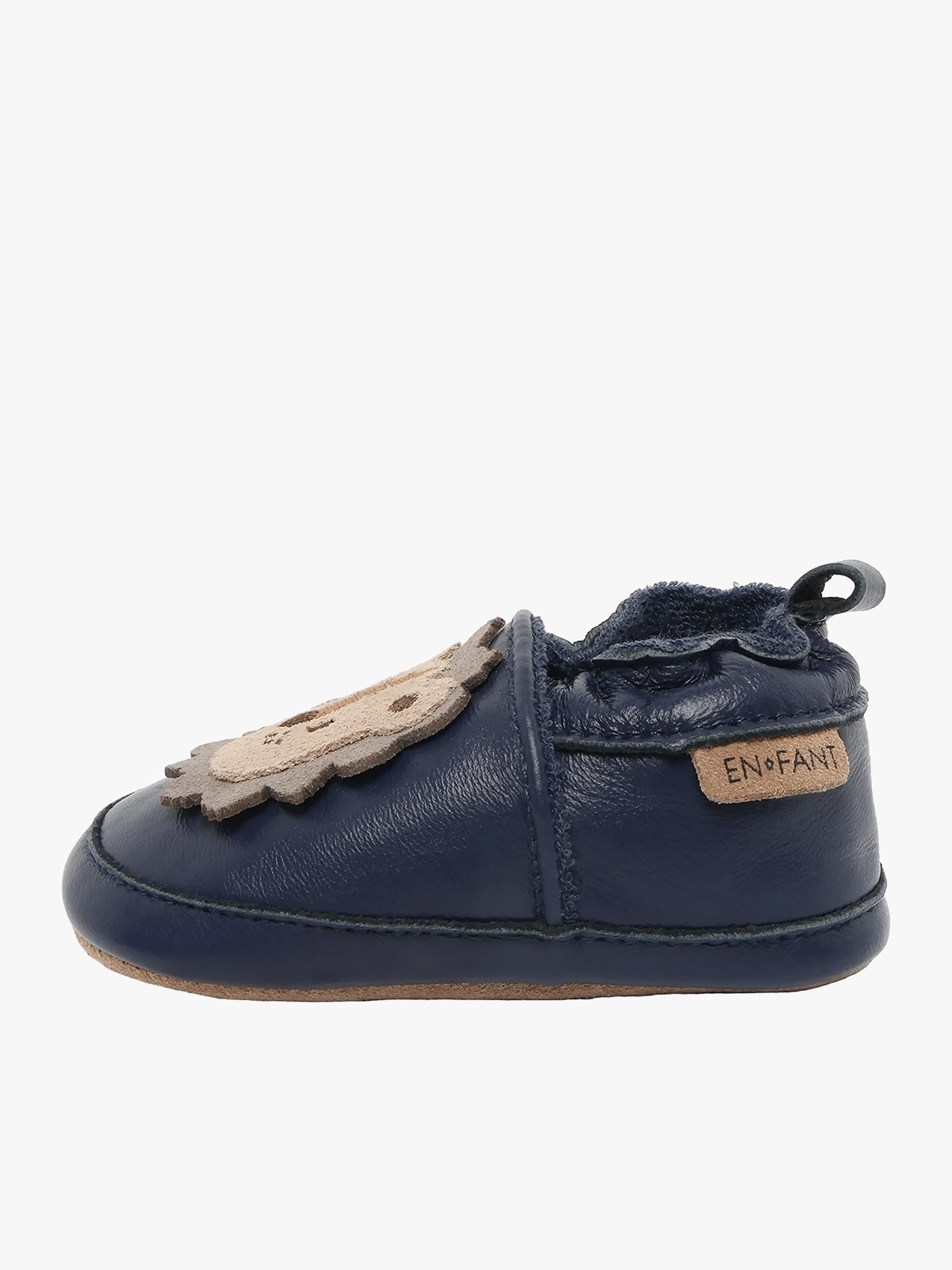 En Fant Leather shoe Applique Black Iris