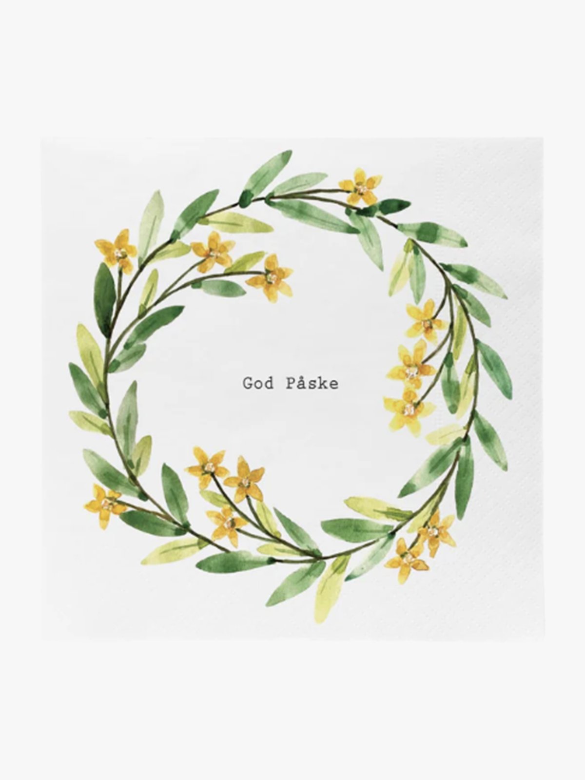 Sögne Serviett Krans Påskeliljer Flerfarget