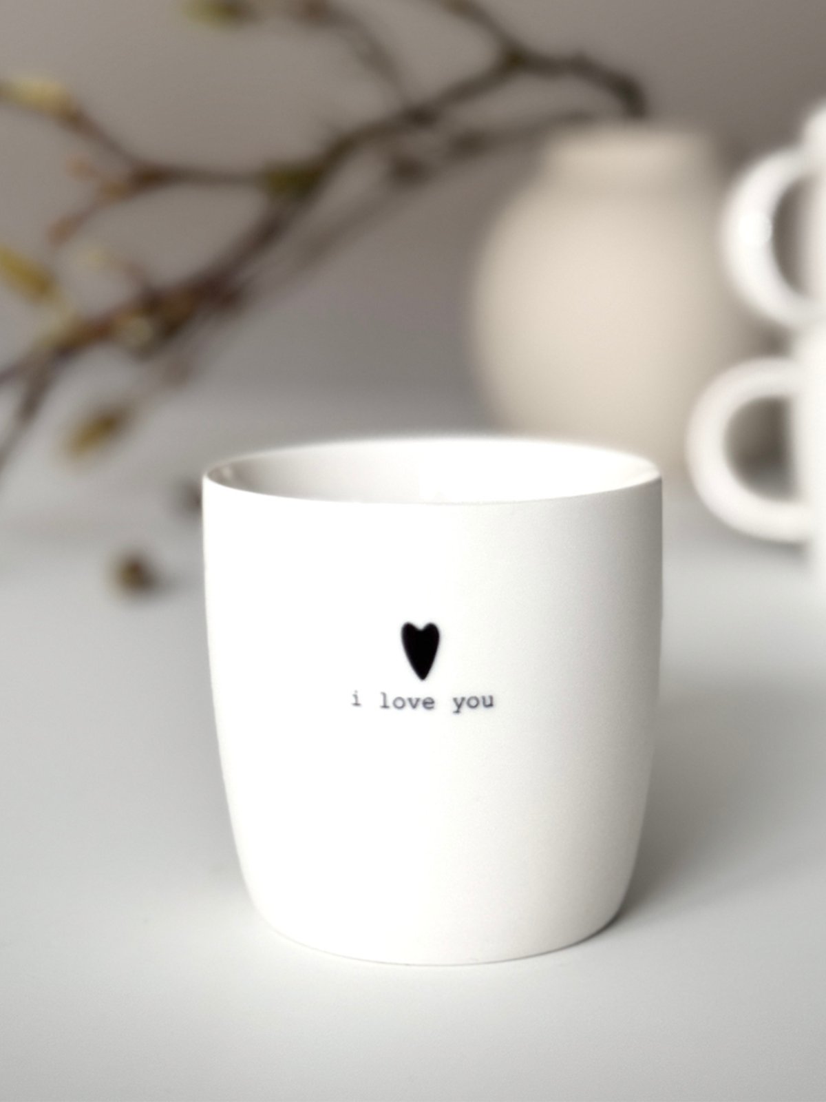 Sögne Krus Hvit I Love You Hvit