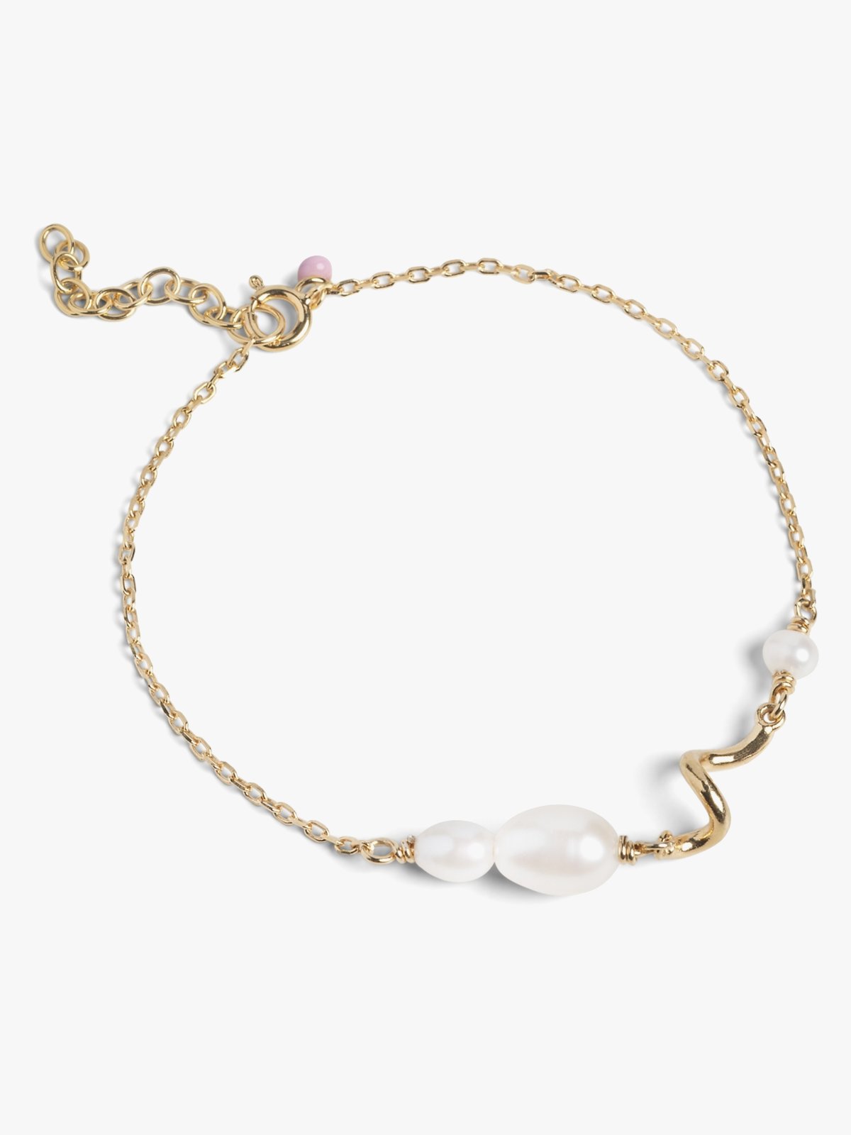 ENAMEL Copenhagen Pearlie Twist Bracelet Hvit
