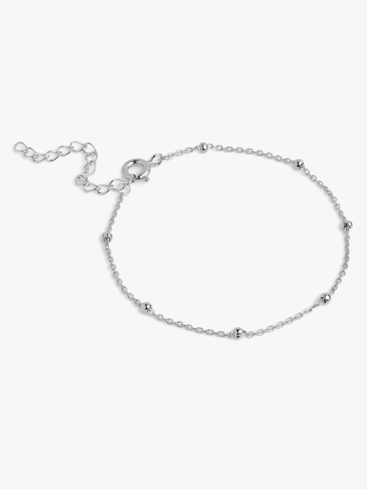 ENAMEL Copenhagen Beaded Chain Bracelet Sølv