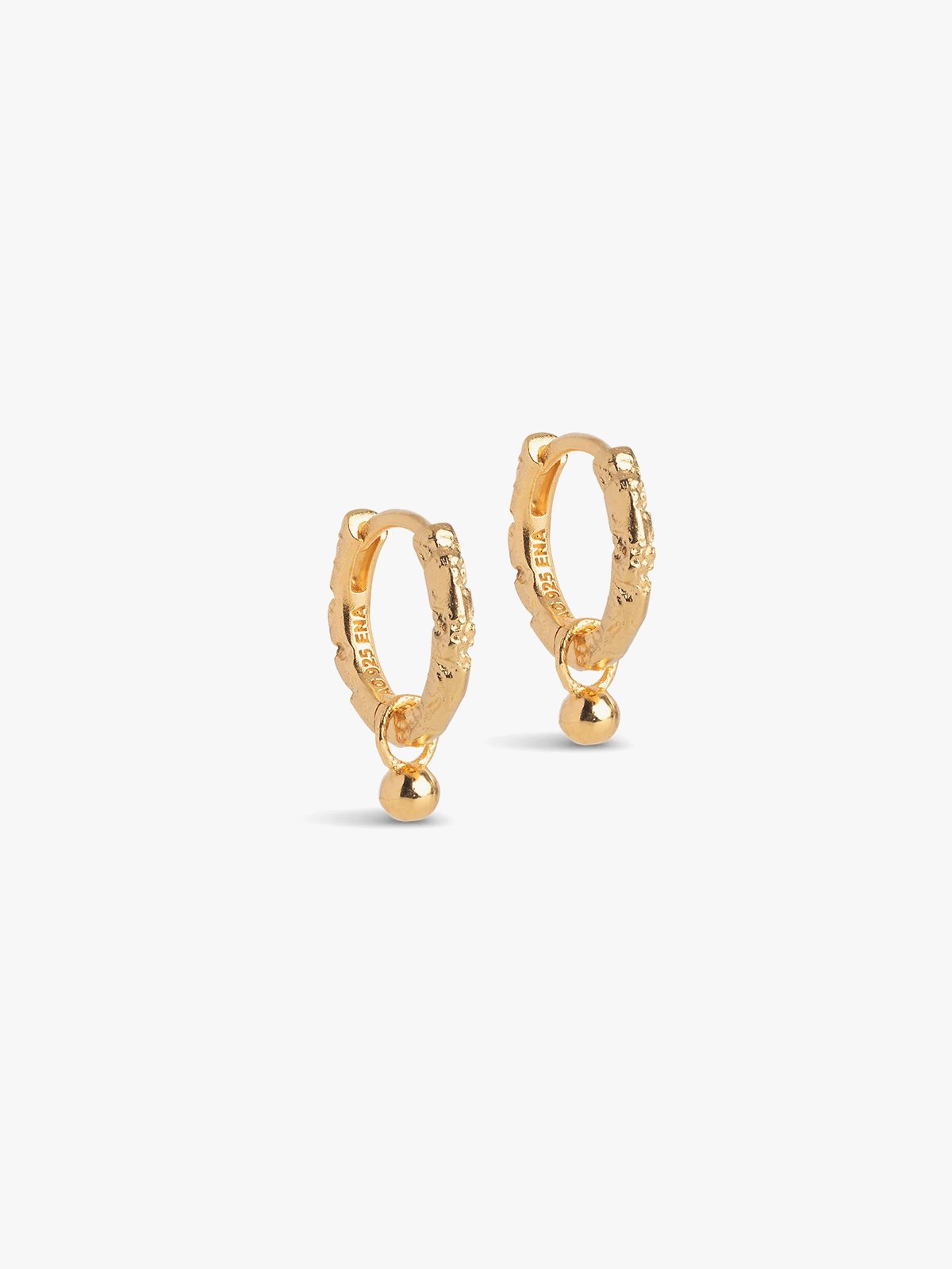 ENAMEL Copenhagen Belle Hoops Gold