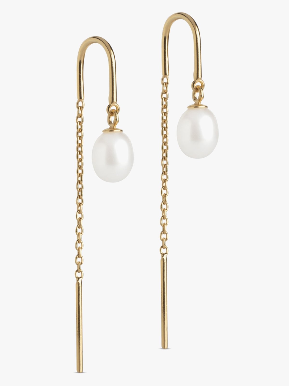 ENAMEL Copenhagen Eleanor Pearl Earring Hvit