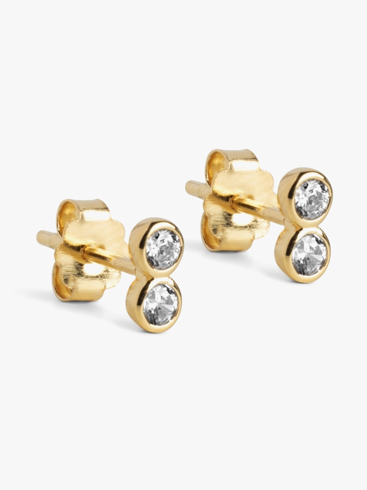 ENAMEL Copenhagen Twin CZ Studs Gull