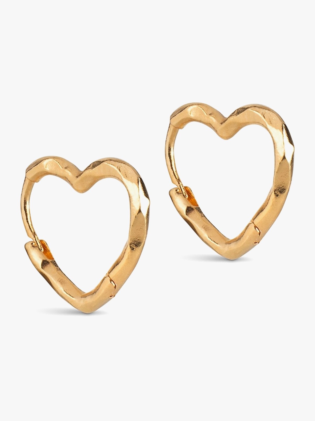 ENAMEL Copenhagen Organic Heart Small Hoops Gull