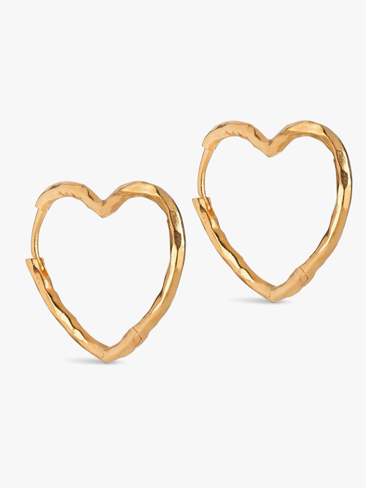 ENAMEL Copenhagen Organic Heart Medium Hoops Gull