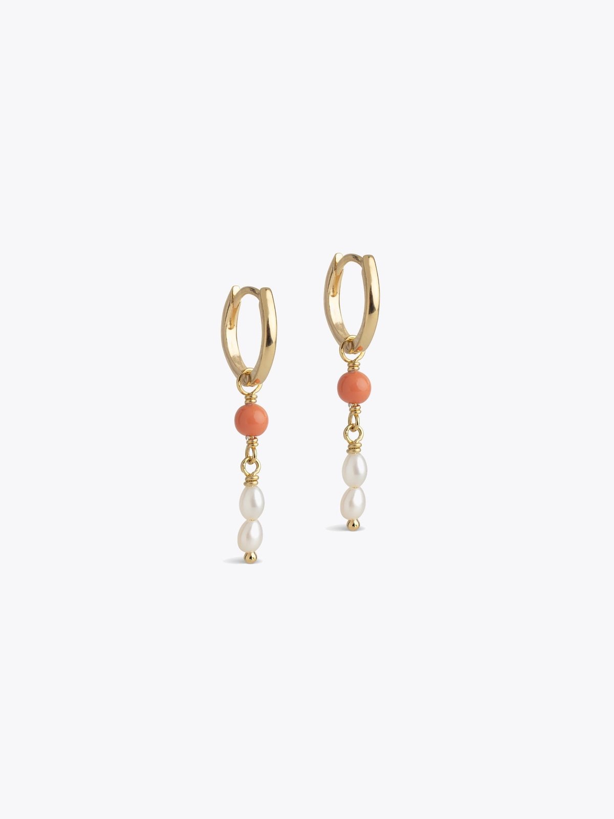ENAMEL Copenhagen Liva Hoops Light Coral