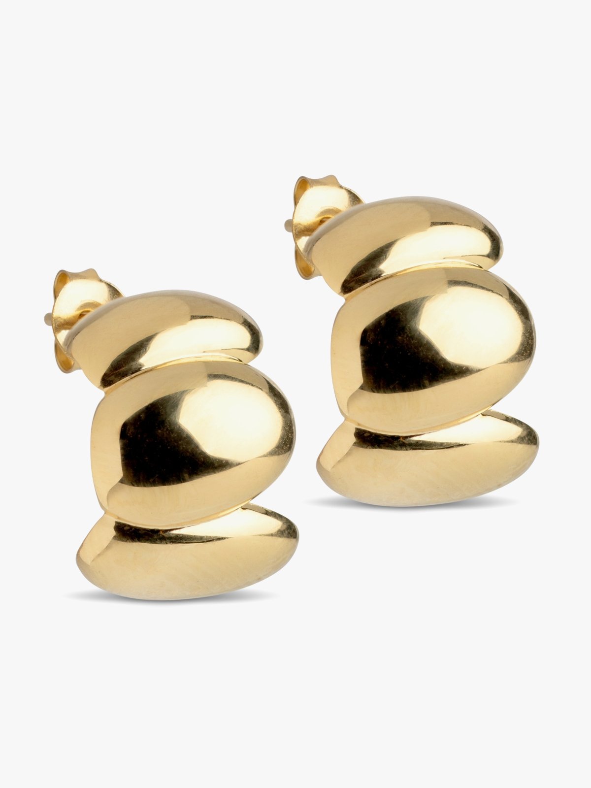 ENAMEL Copenhagen Melia Chunky Hoops Gullbelagt