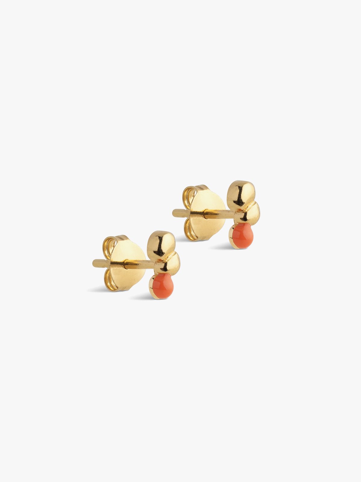 ENAMEL Copenhagen Nara Studs Light Coral