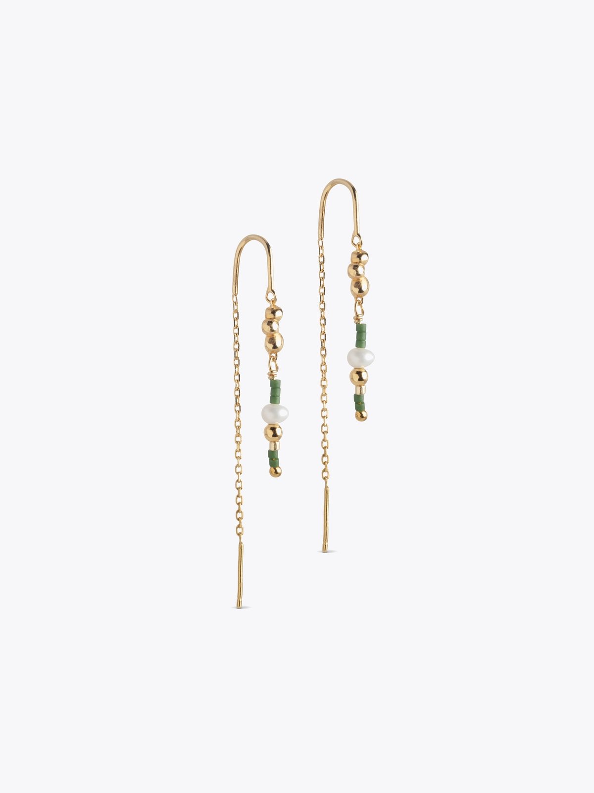 ENAMEL Copenhagen Nara Miyuki Earrings Khaki