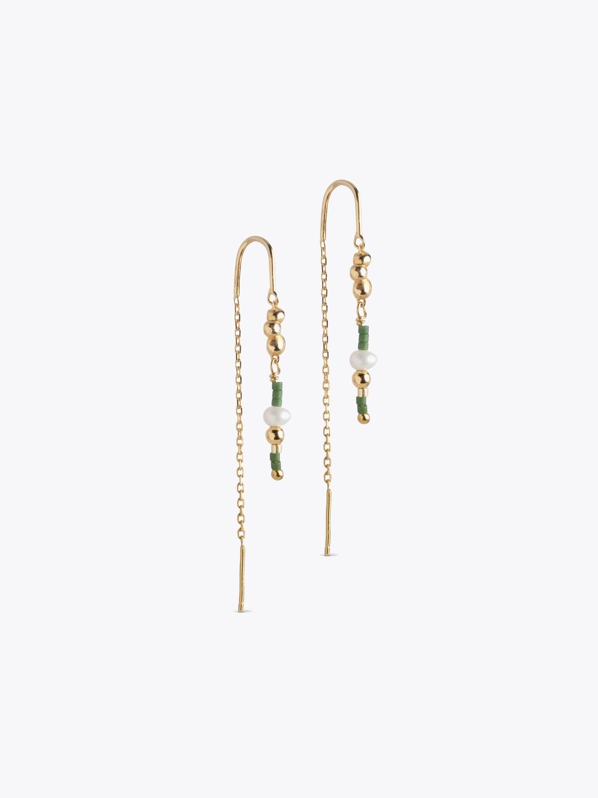ENAMEL Copenhagen Nara Miyuki Earrings Khaki