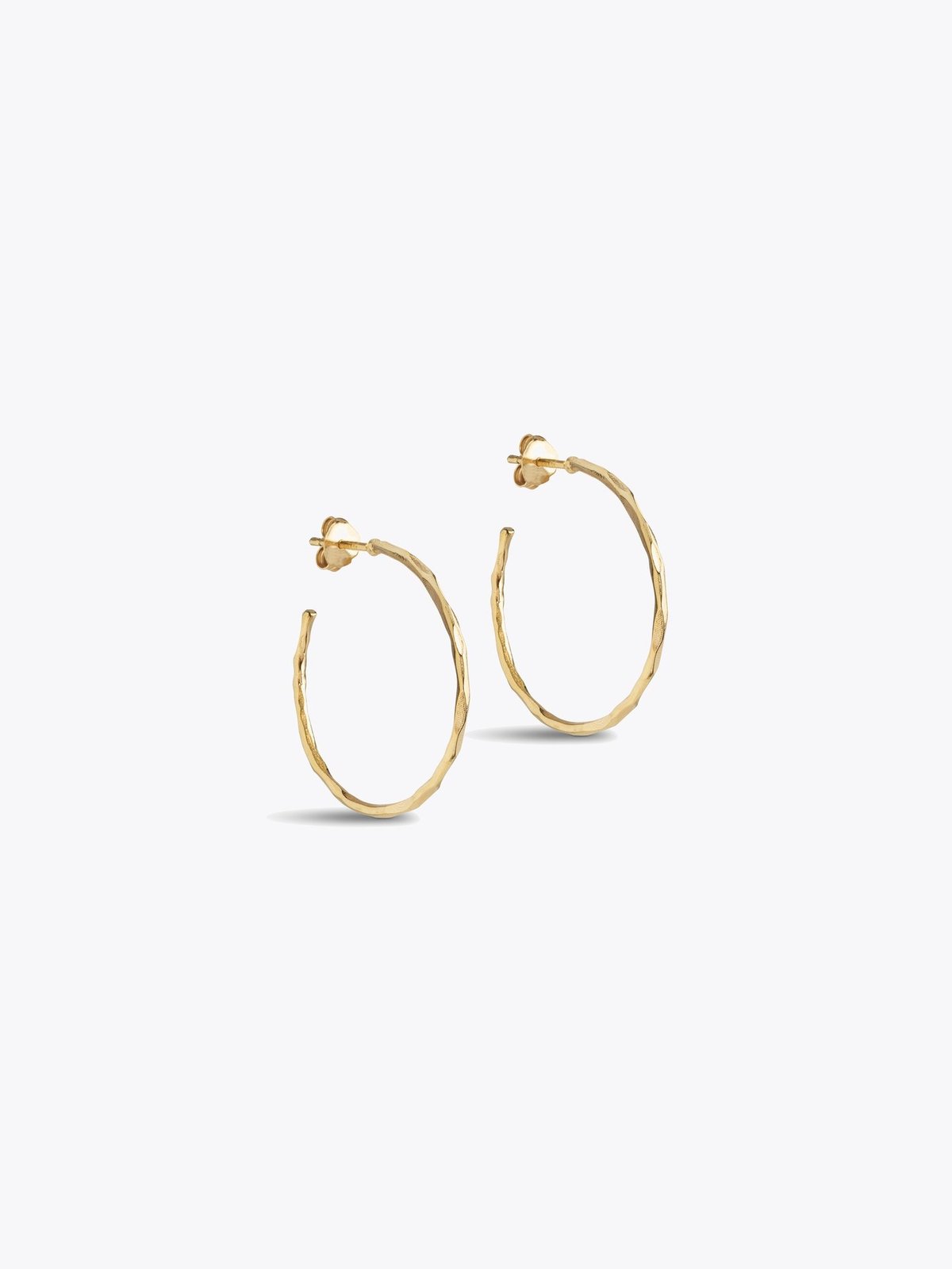 ENAMEL Copenhagen Organic Arena Medium Hoops Gullbelagt