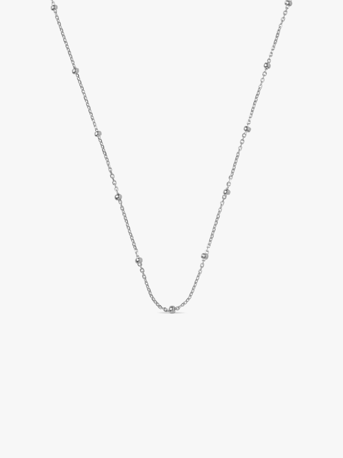 ENAMEL Copenhagen Beaded Chain Necklace Sølv