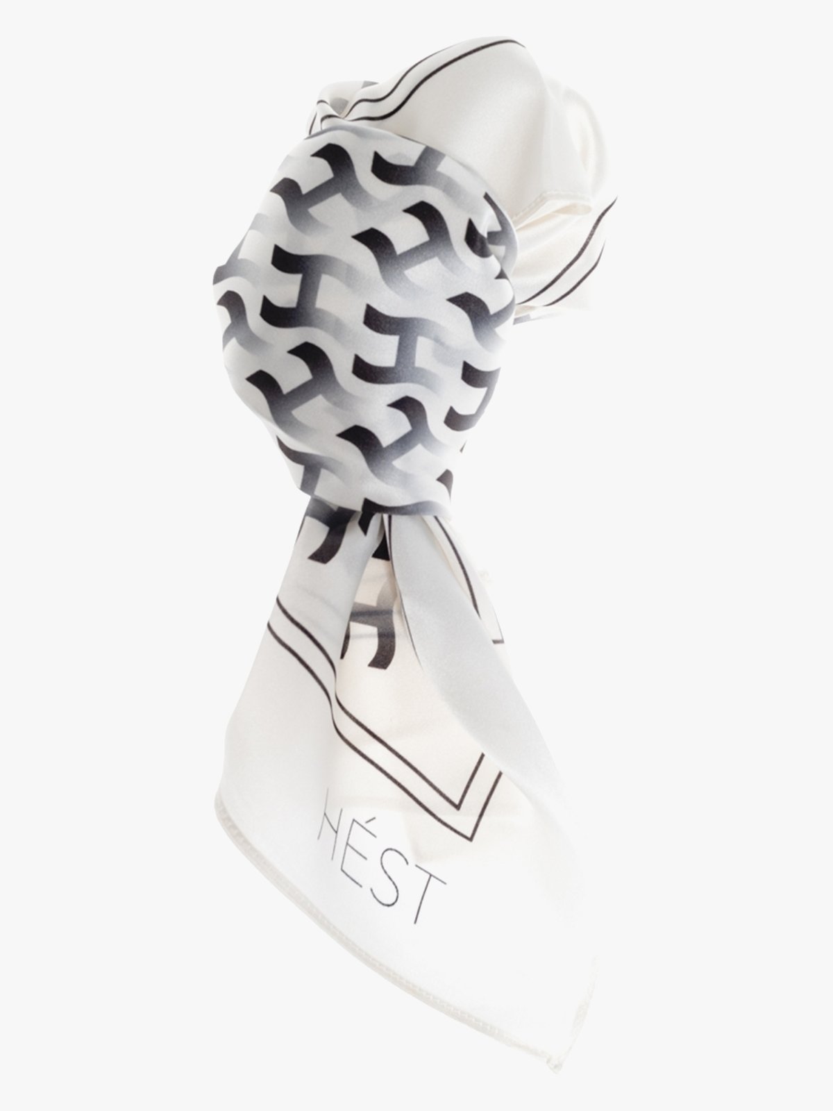 Hést Frøya Silk Scarf Small White