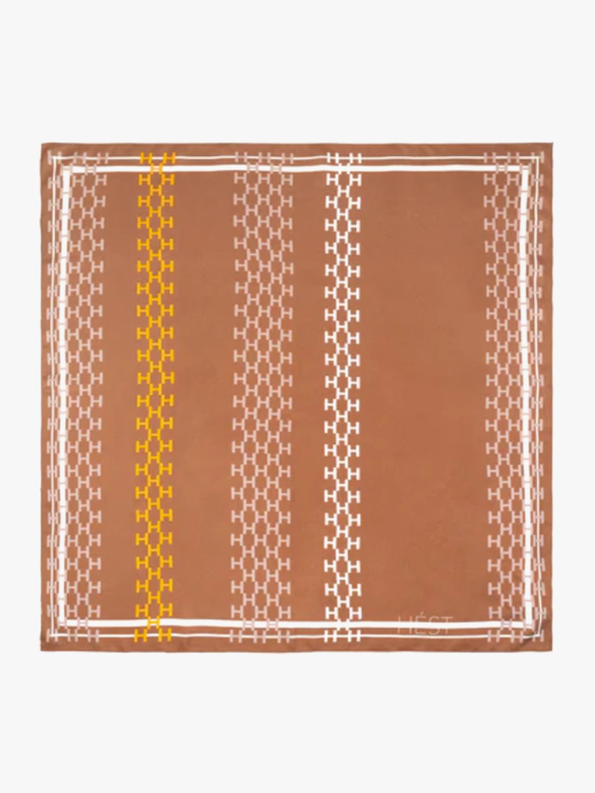 Hést Isadora Silk Scarf Small Mocha Mousse