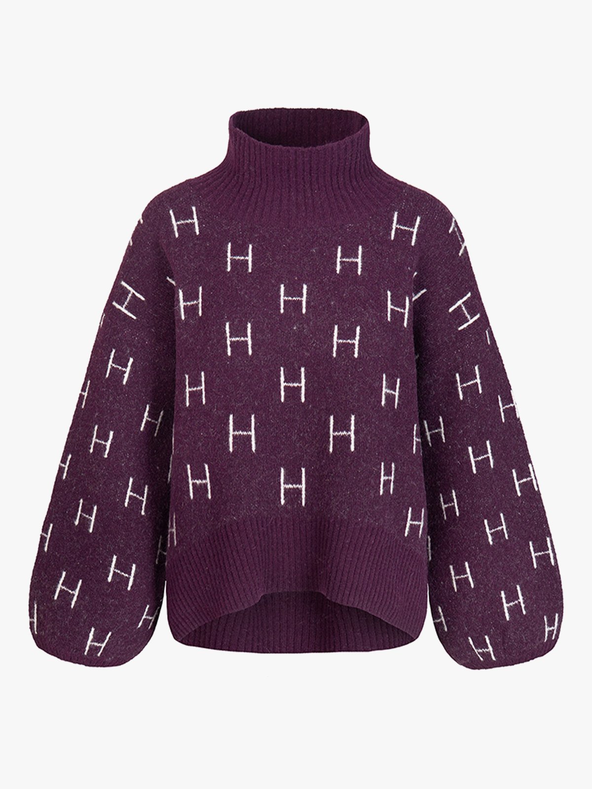 Hést Fam Short Sweater Patent Purple