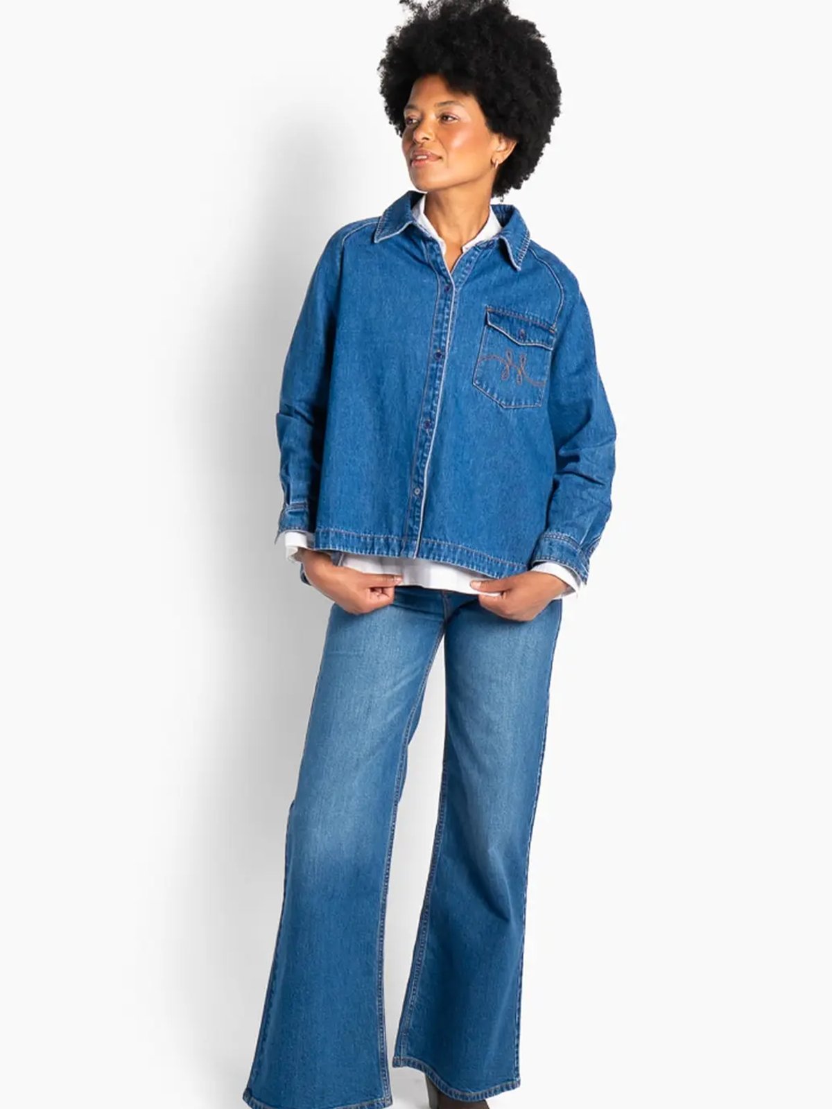 Hést Kylie Shirt Medium Wash Blue Denim