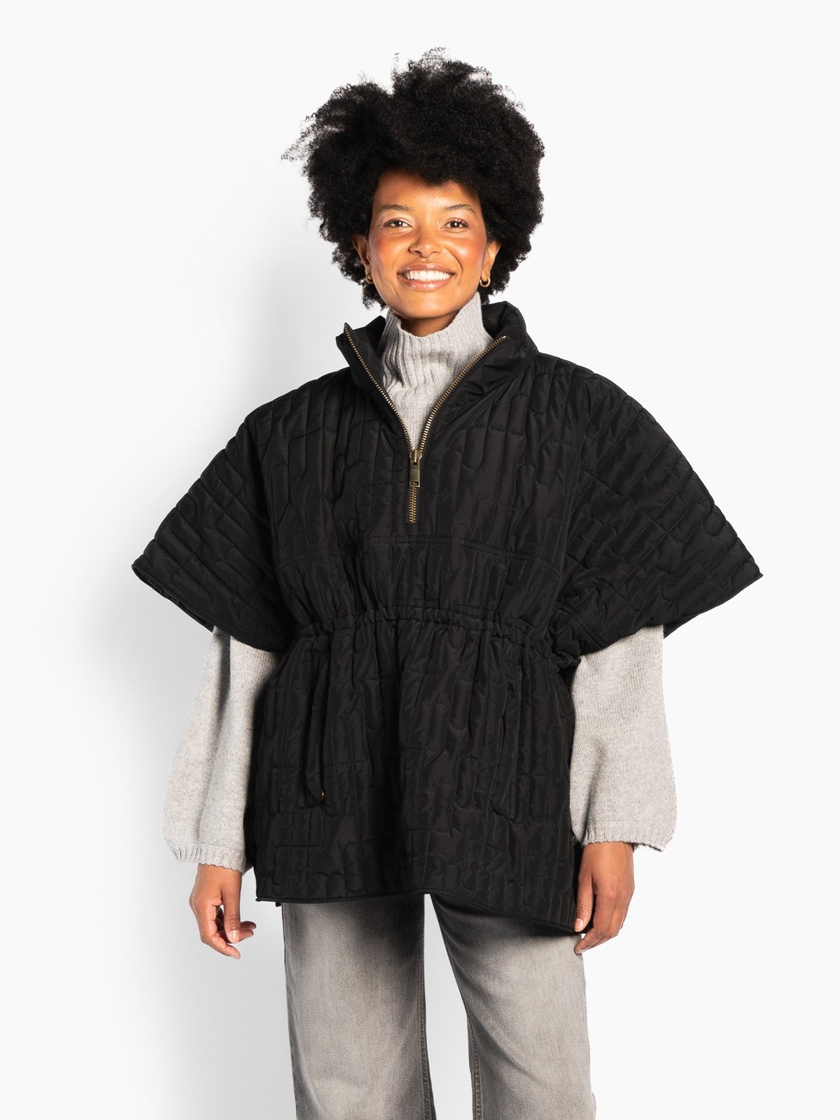 Hést Ashley Cape Jet Black
