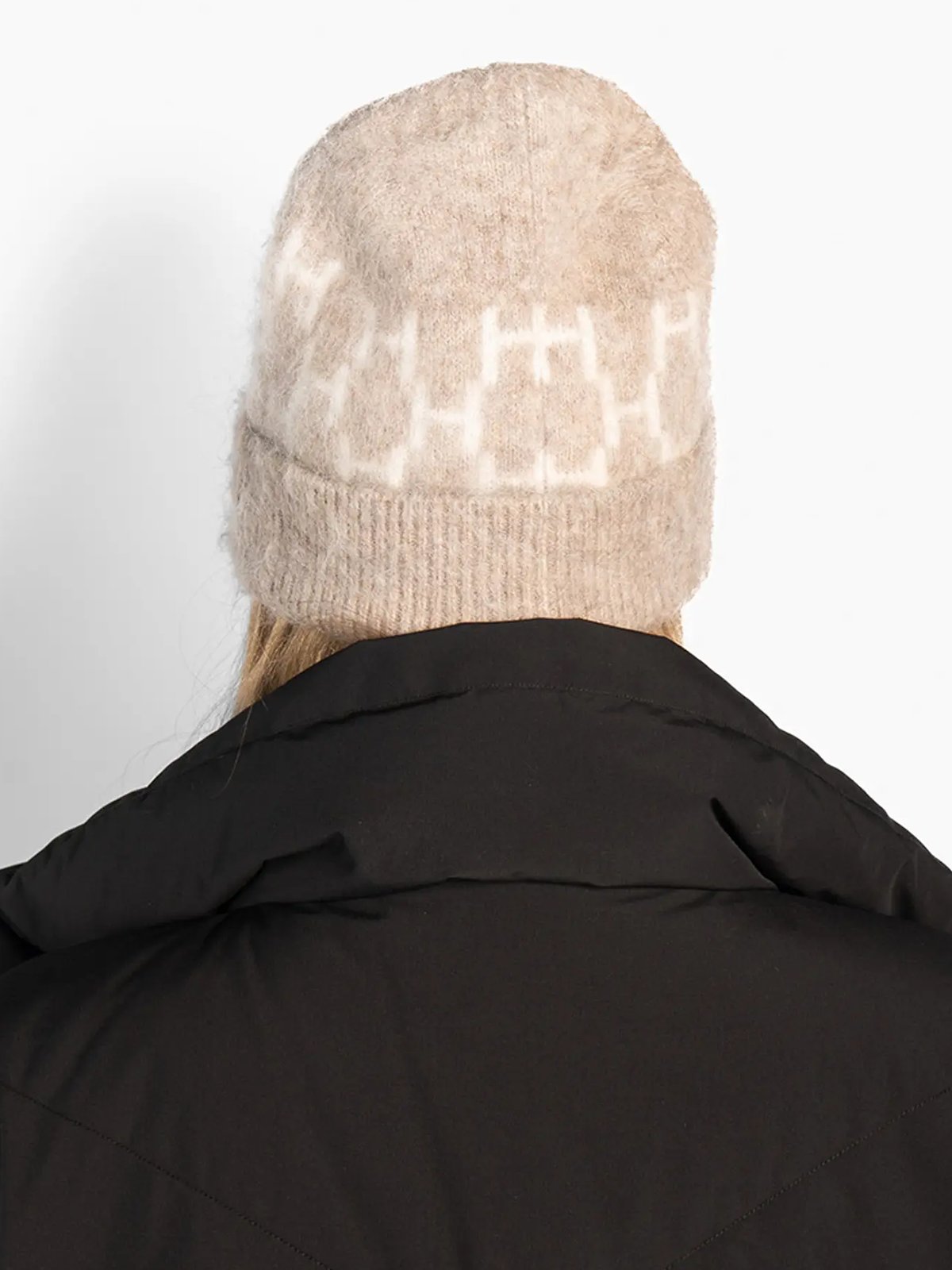 Hést Gera Beanie Light Brown Melange Brown