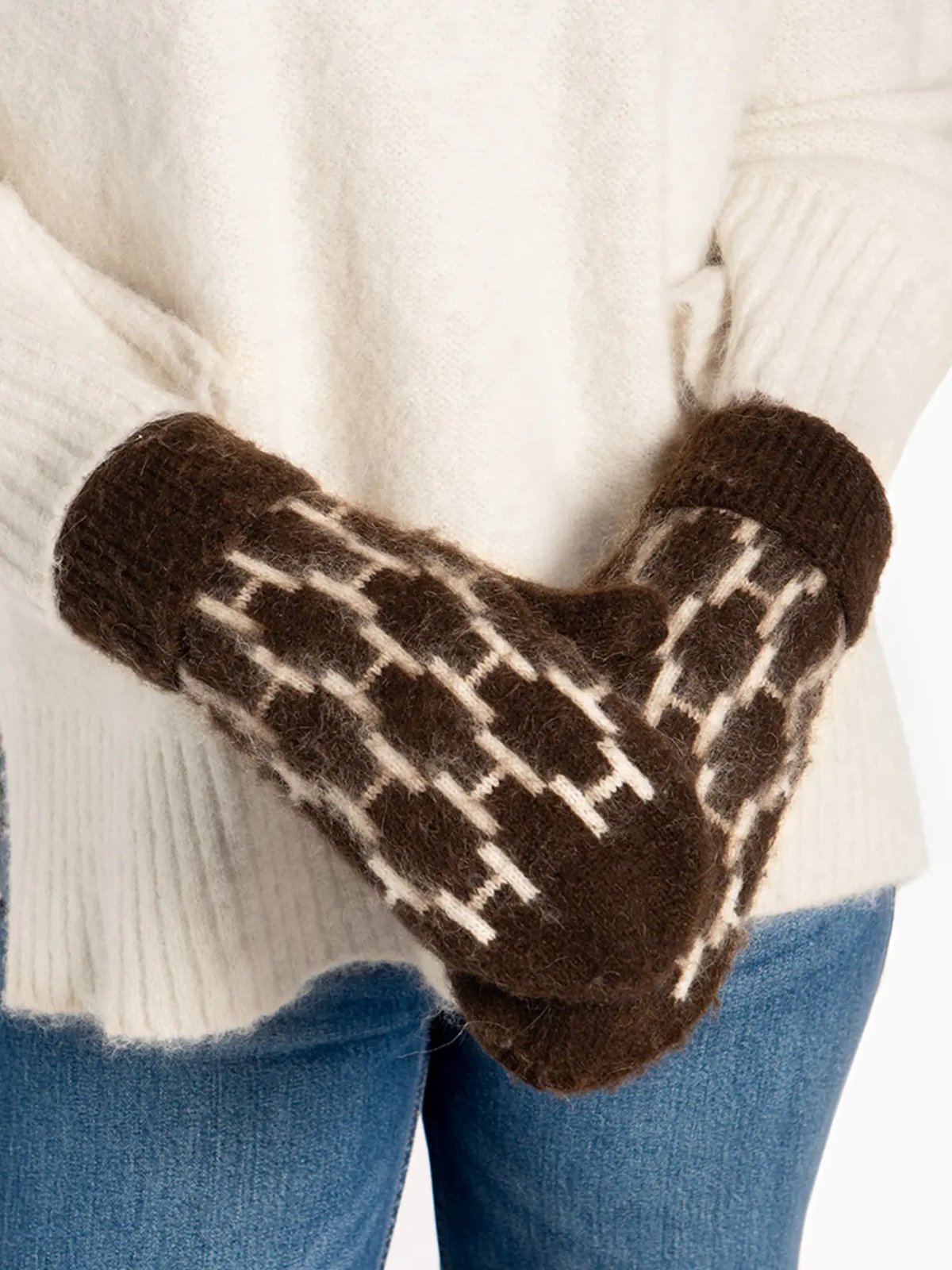 Hést Gera Mittens Dark Earth