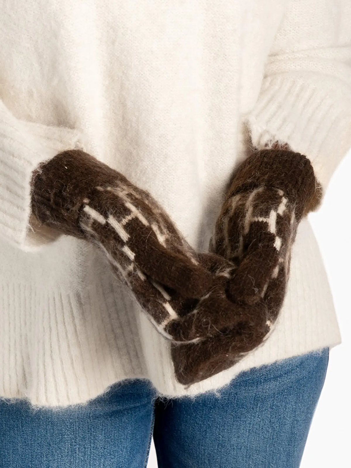 Hést Gera Mittens Dark Earth