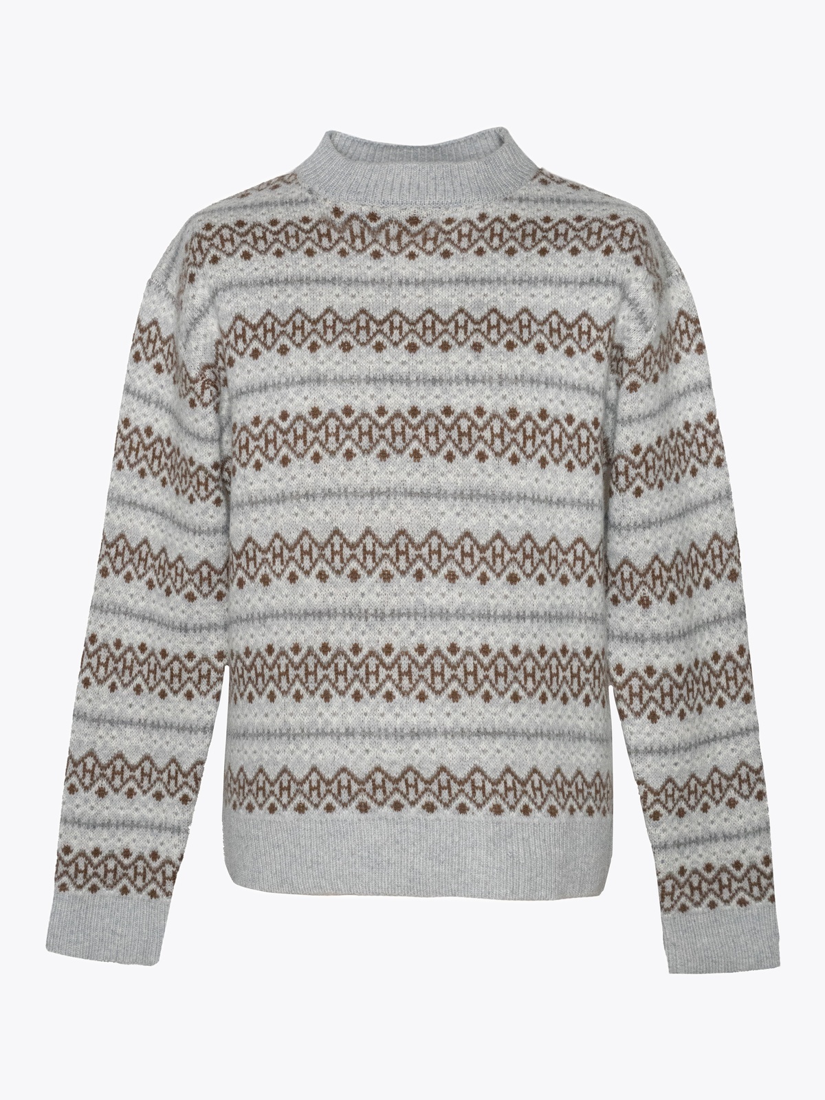 Hést Esben Isle Sweater GreyMelange