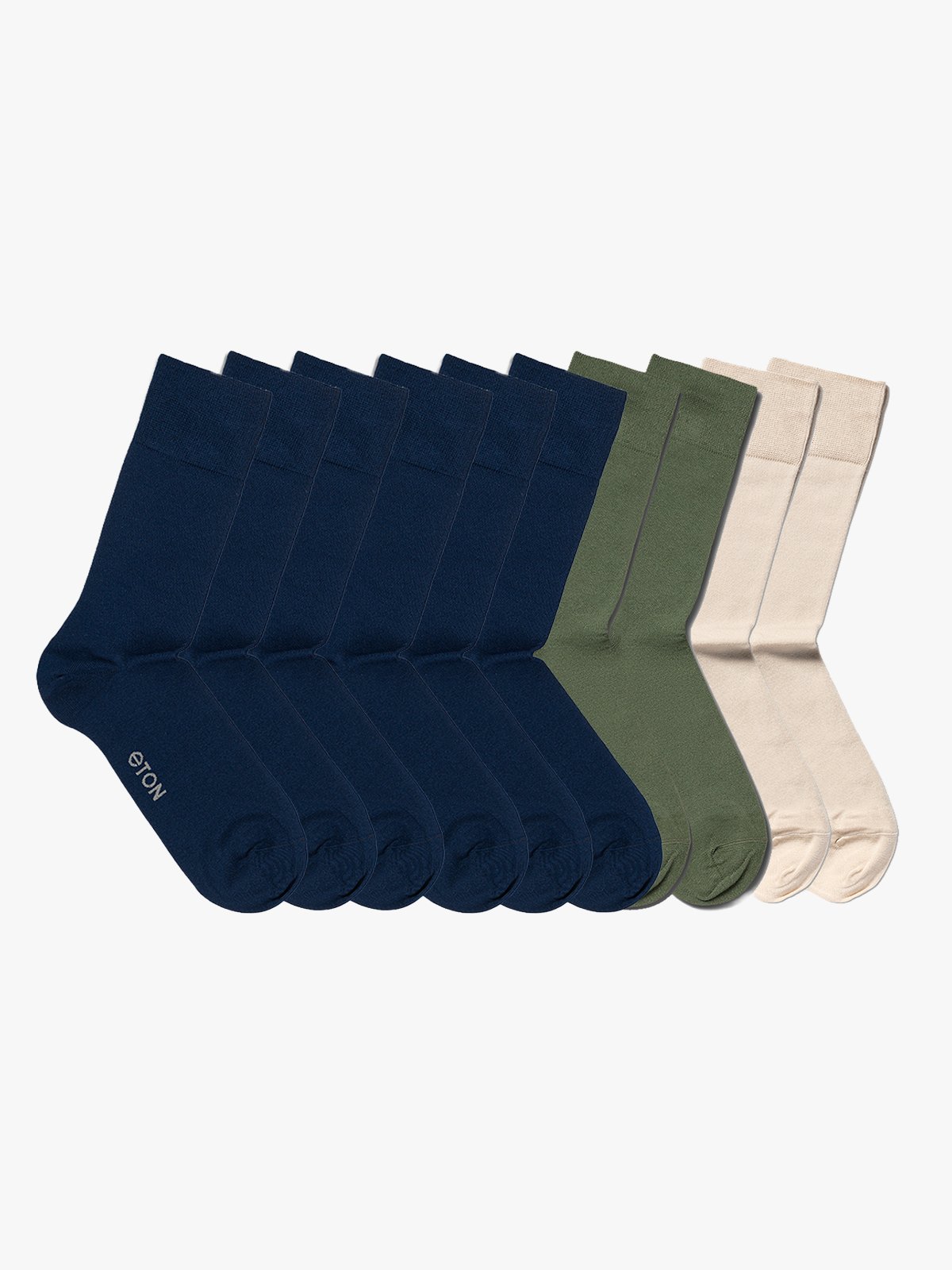 Eton 10 Pack Bambus Mix Navy / Olive / Sand