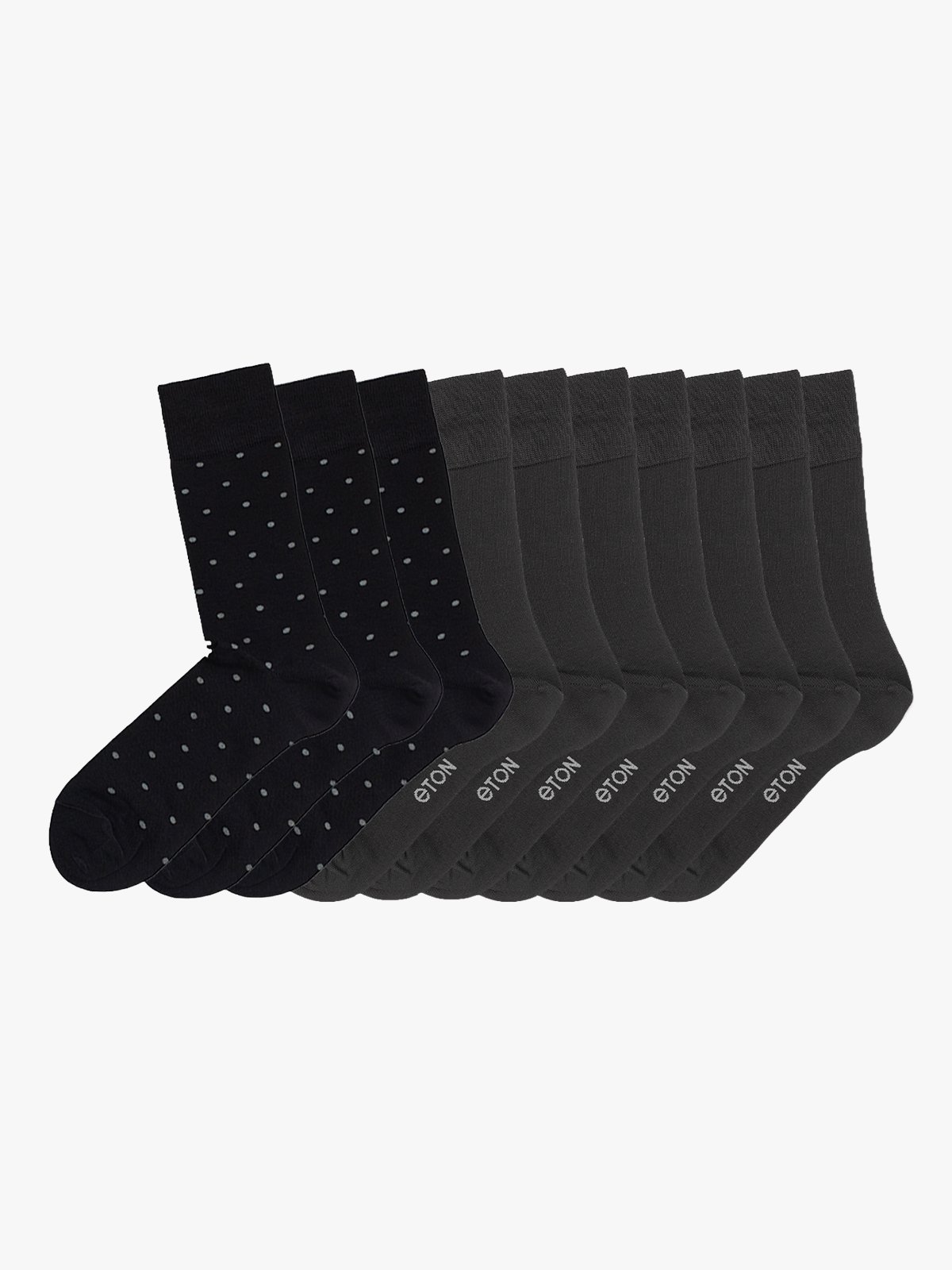 Eton 10pk Bambus Dots Mix Black