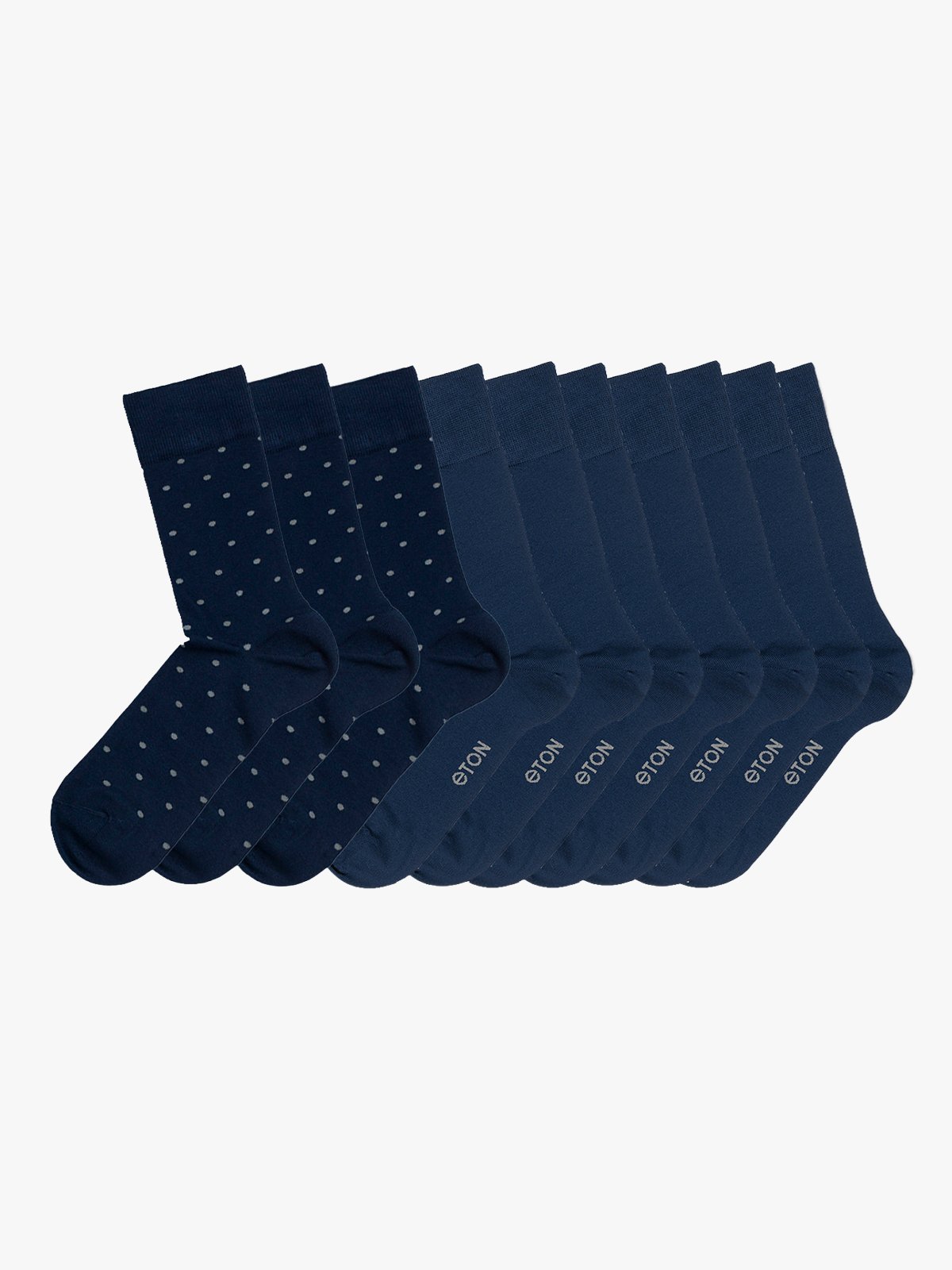 Eton 10pk Bambus Dots Mix Navy