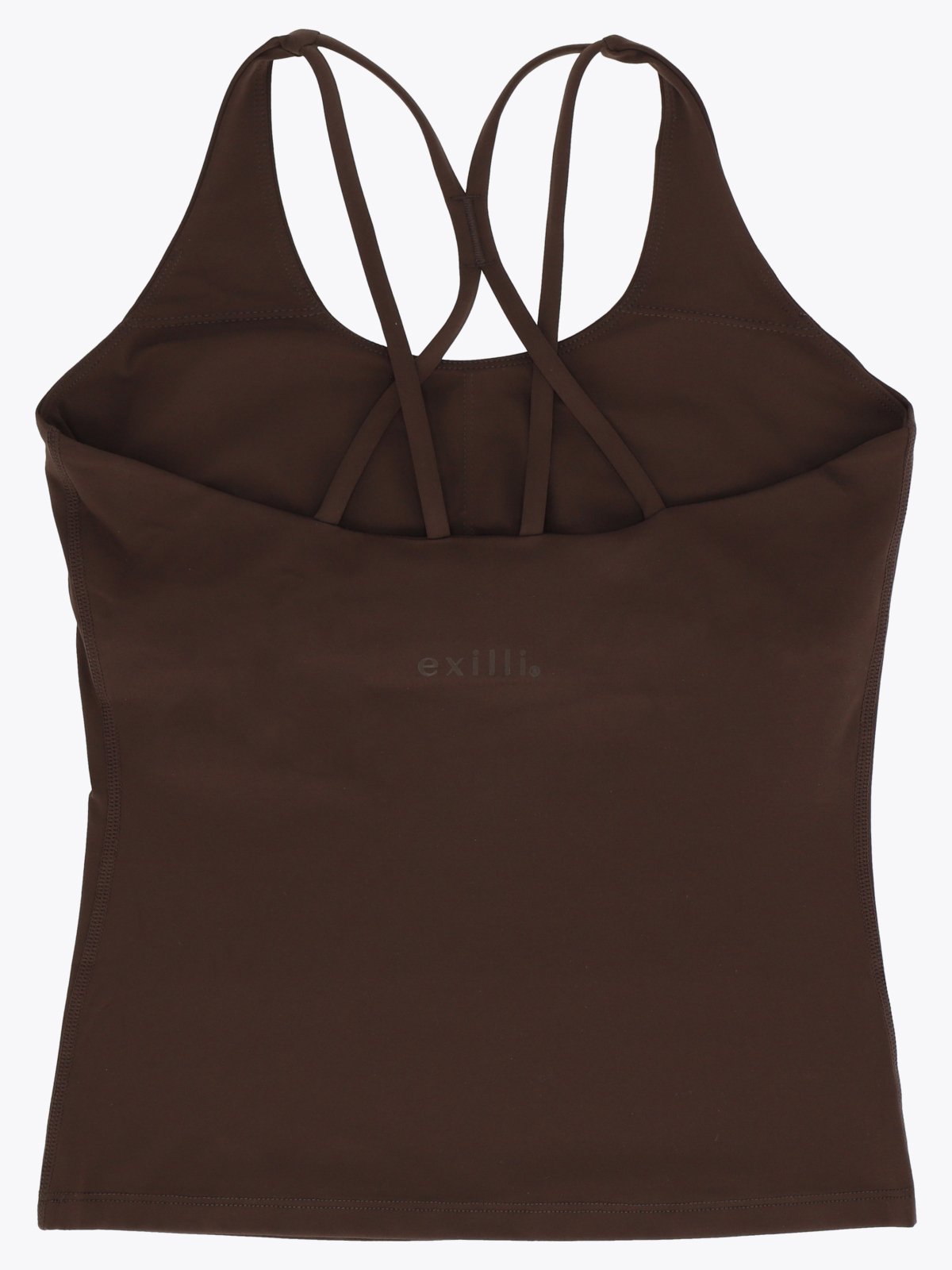 Exilli Luna Cross Back Top Coffee