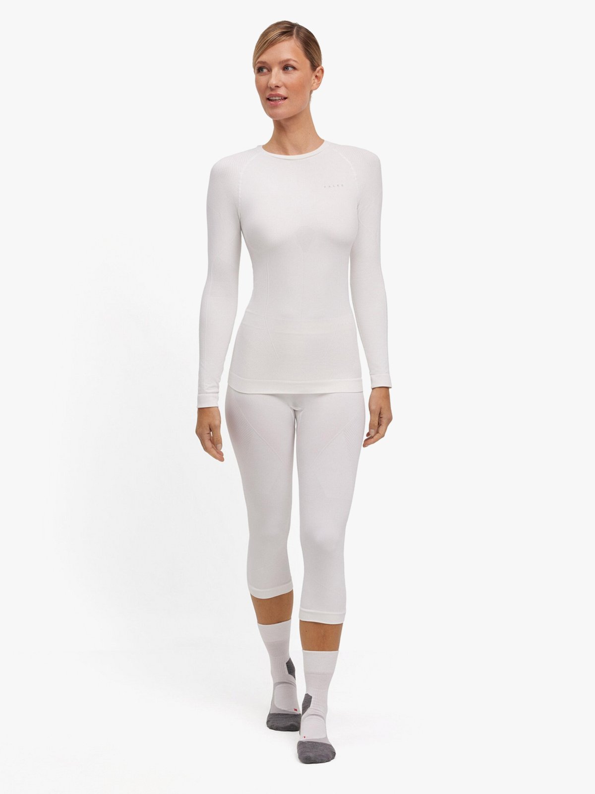 Falke Women Long Sleeve Shirt Warm White