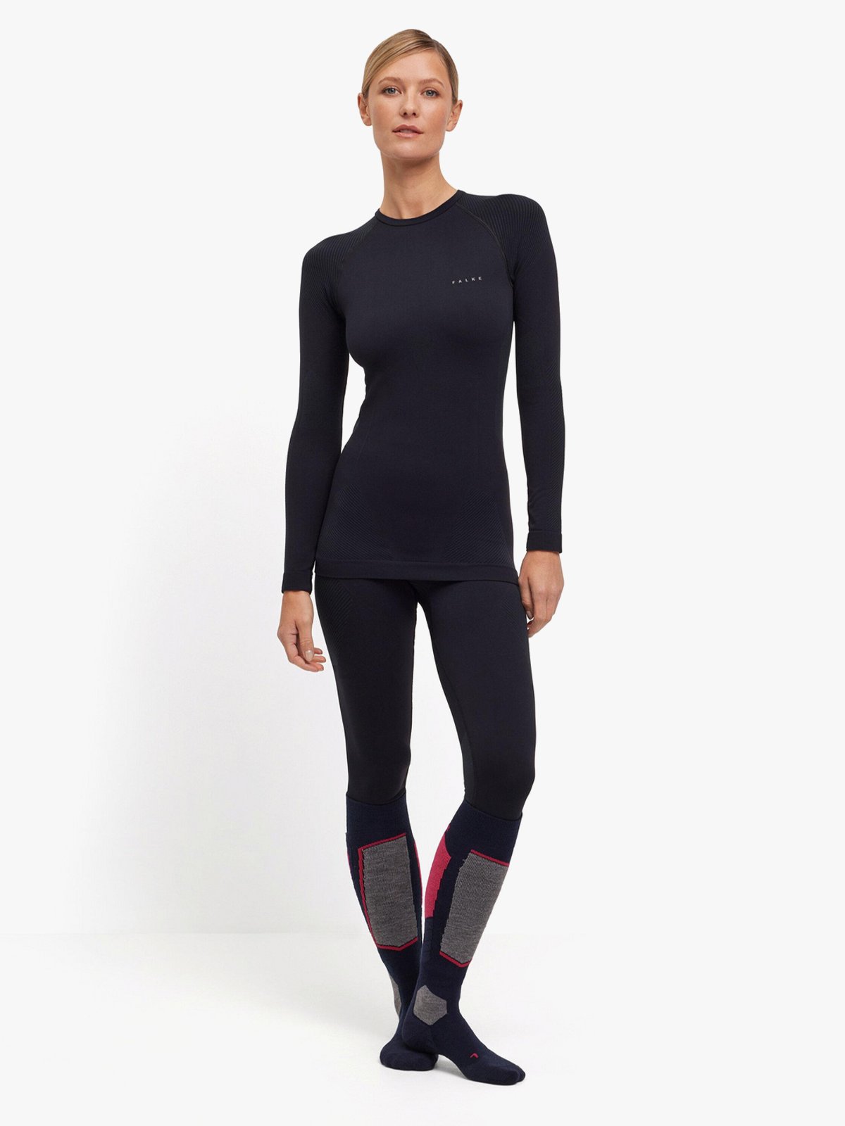 Falke Women Long Sleeve Shirt Warm Black