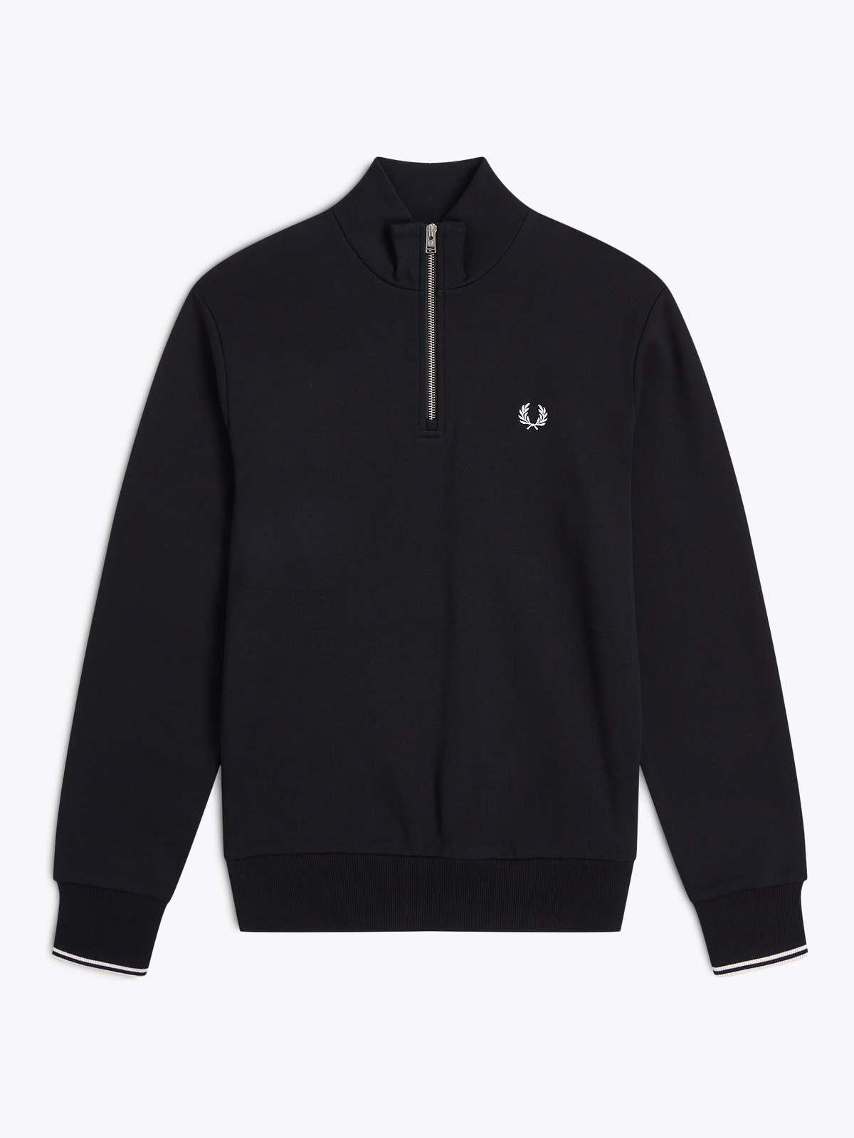 Fred Perry Half-Zip Sweat Black