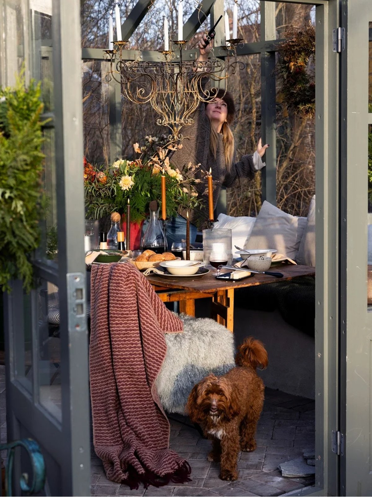 Sagaform Ulli pledd Bordeaux