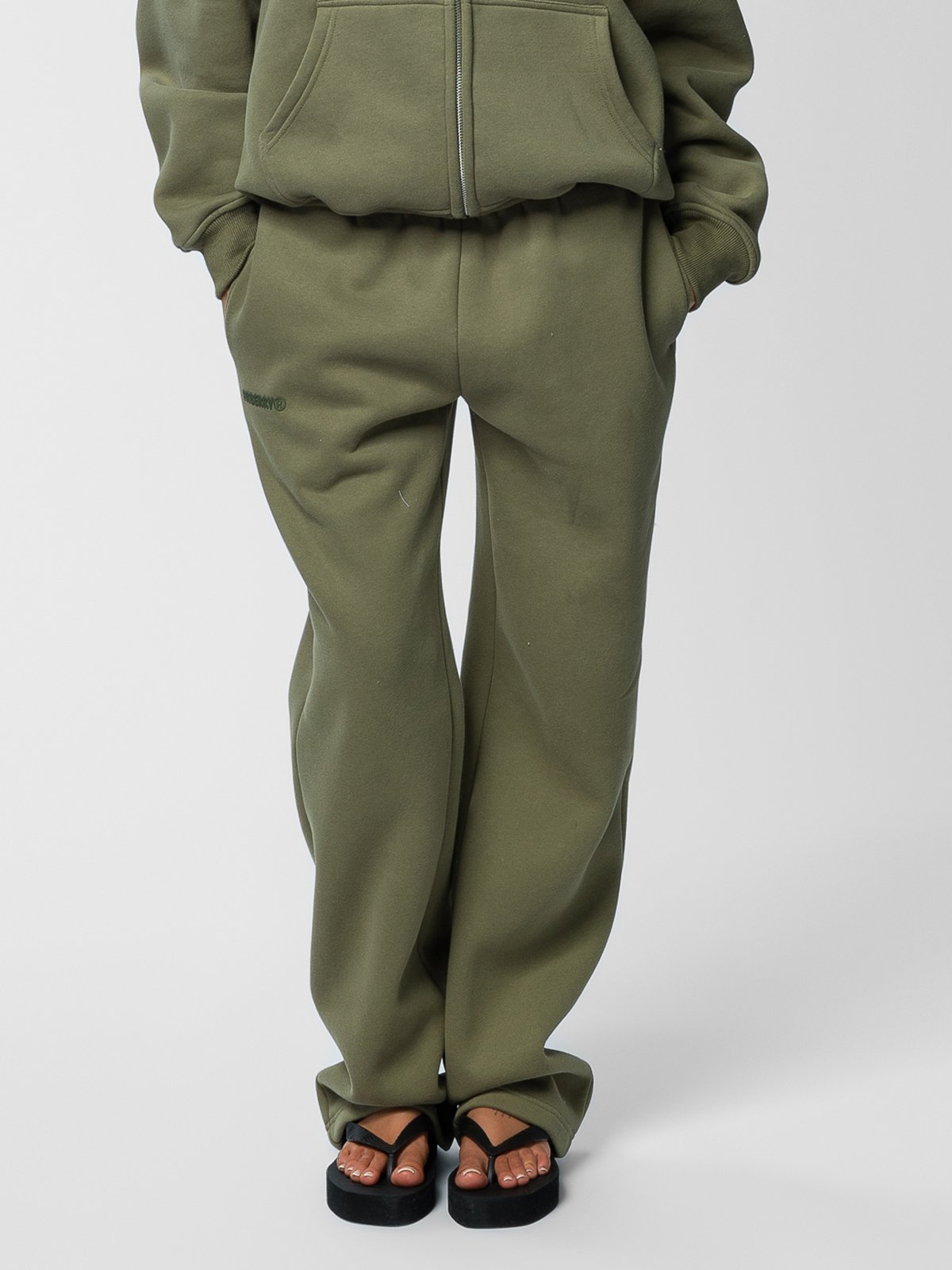 Fitberry Signature Straight Leg Joggers Olive
