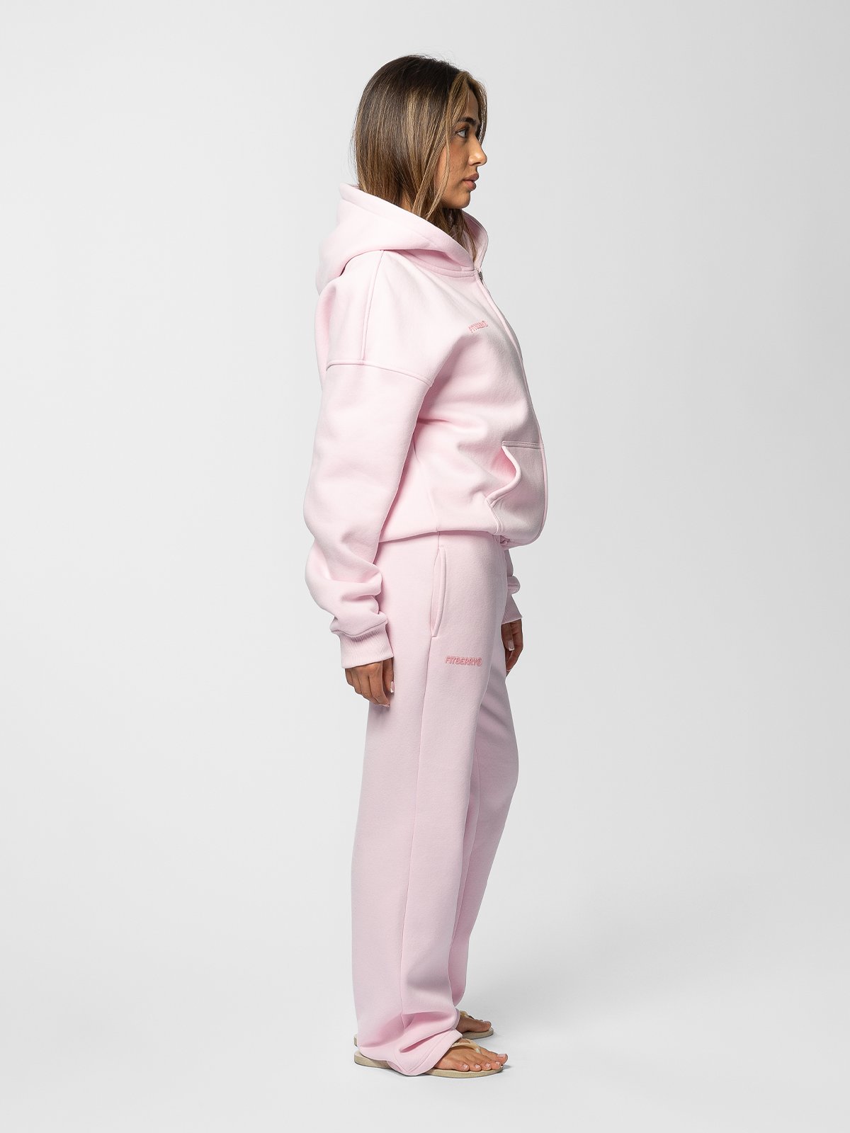 Fitberry Signature Straight Leg Joggers Pink