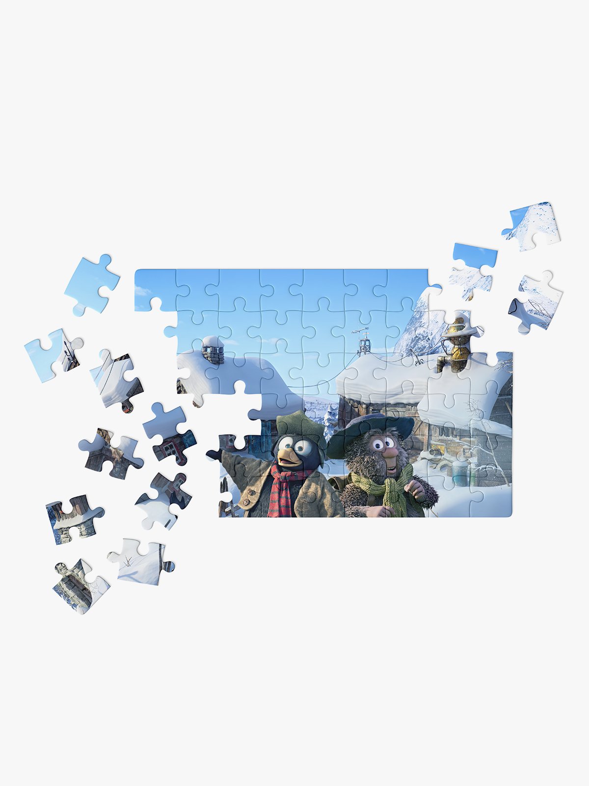 Flåklypa Puslespill 50 Huset Flerfarget