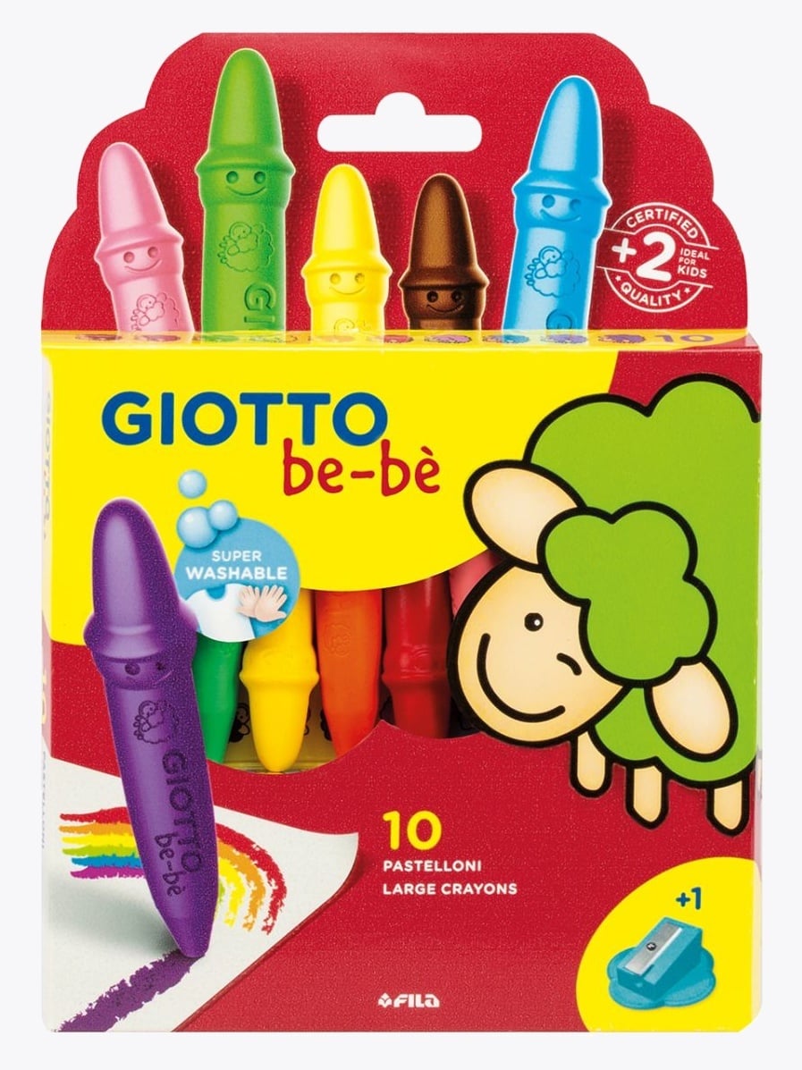 Giotto Be-Be Waxkritt 10pk Flerfarget