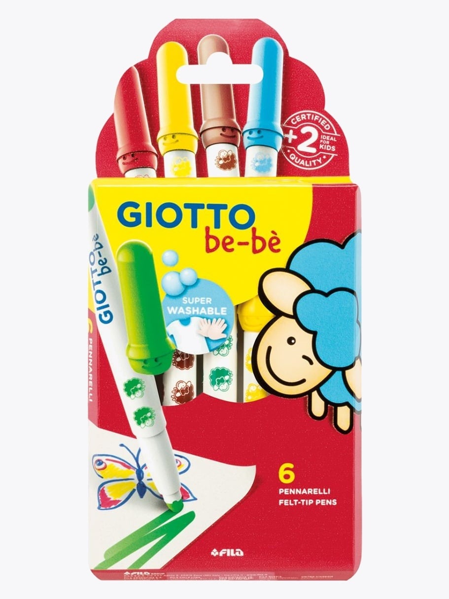 Giotto Be-Be Tusj 6stk Flerfarget