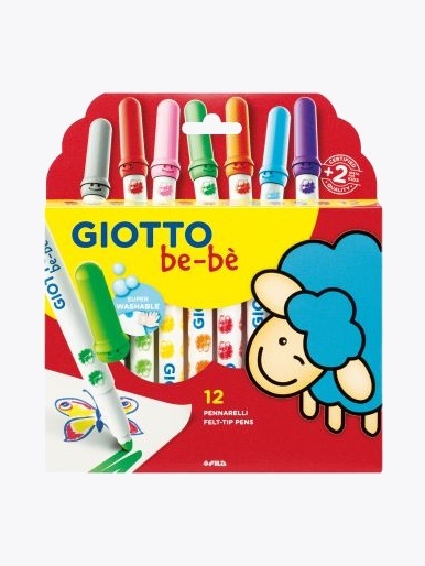 Giotto Be-Be Tusj 12pk Flerfarget