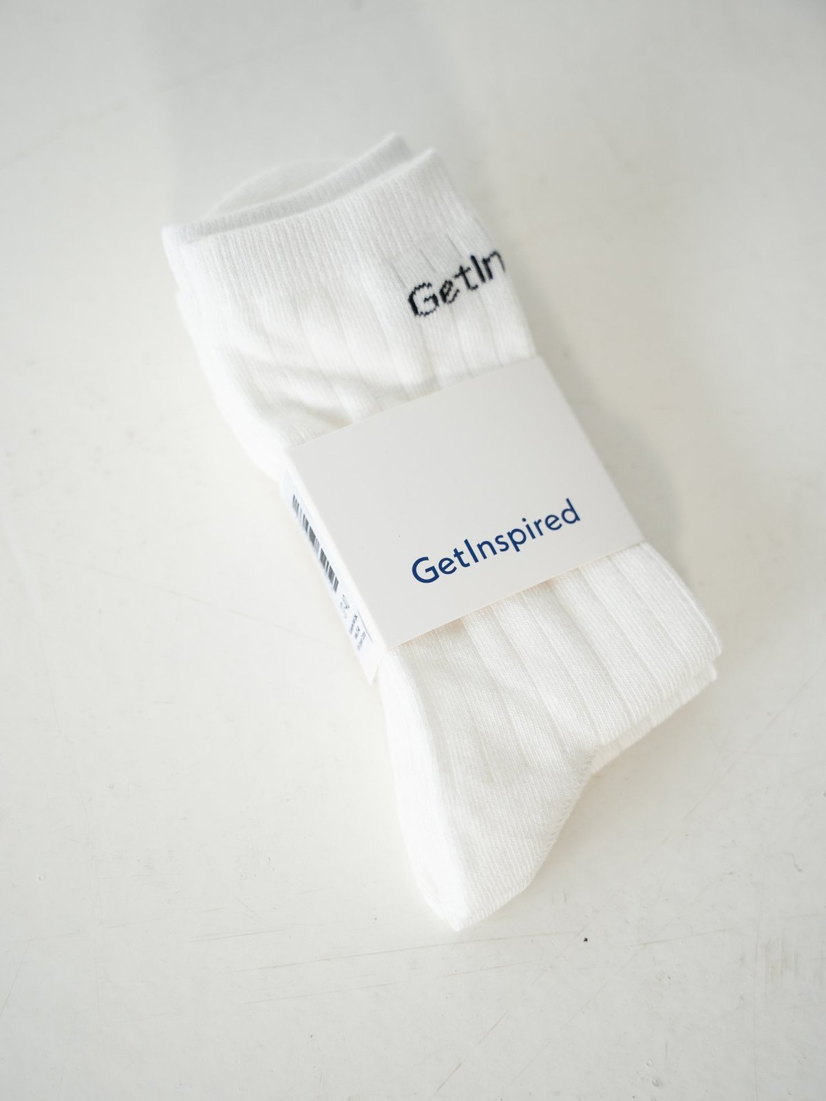 Get Inspired Sock 2-pack White
