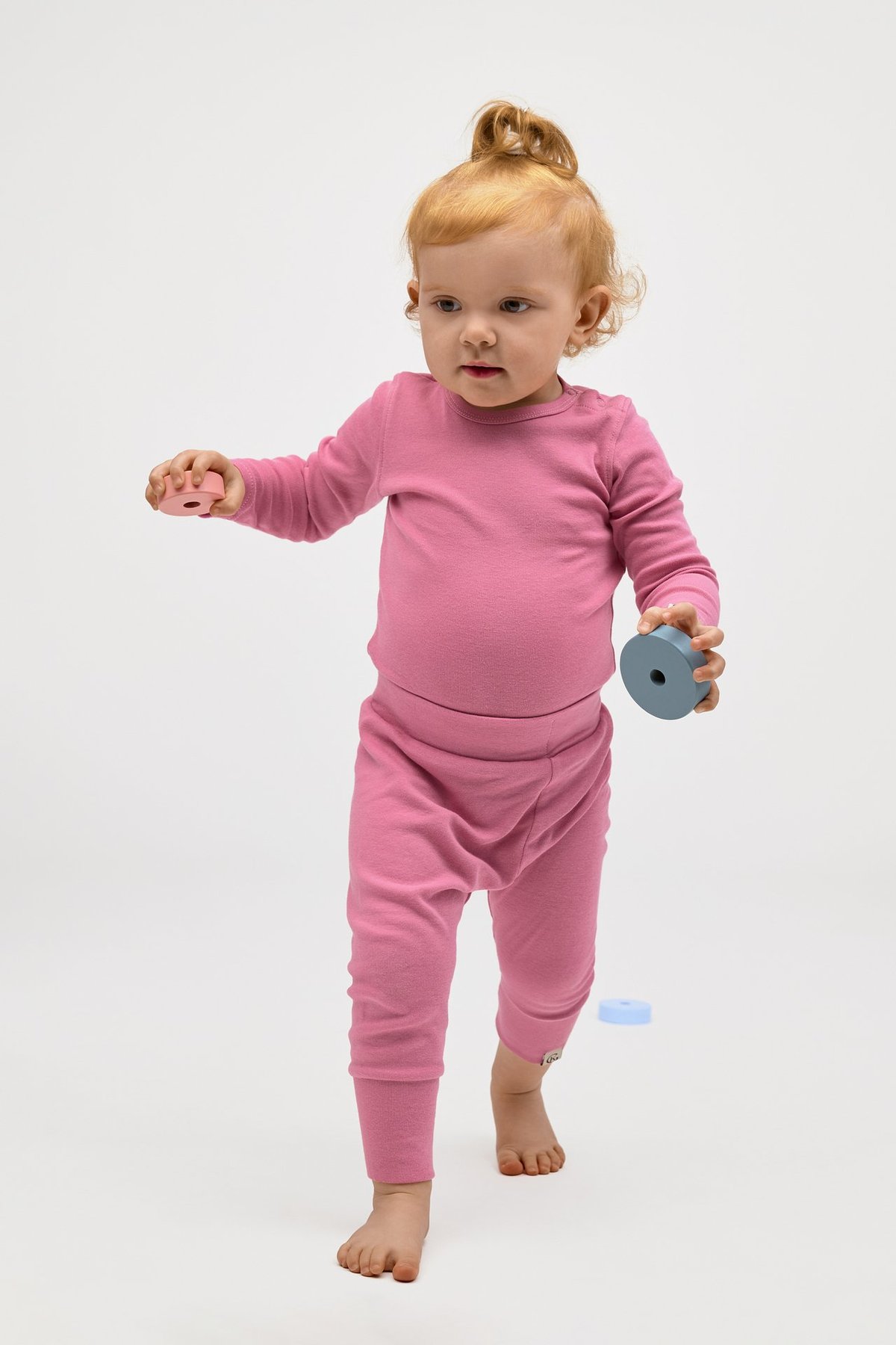 Gullkorn Villvette Baby Bukse Rosa