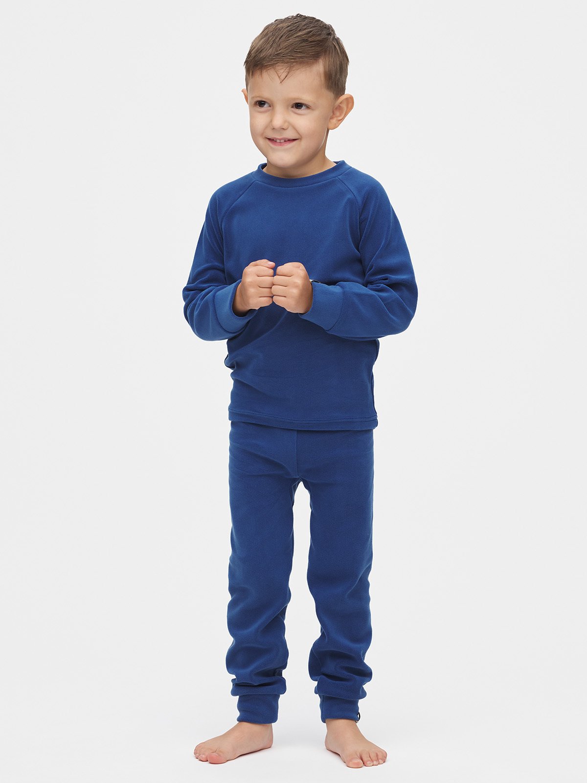 Gullkorn Jona Fleece-sett Denim