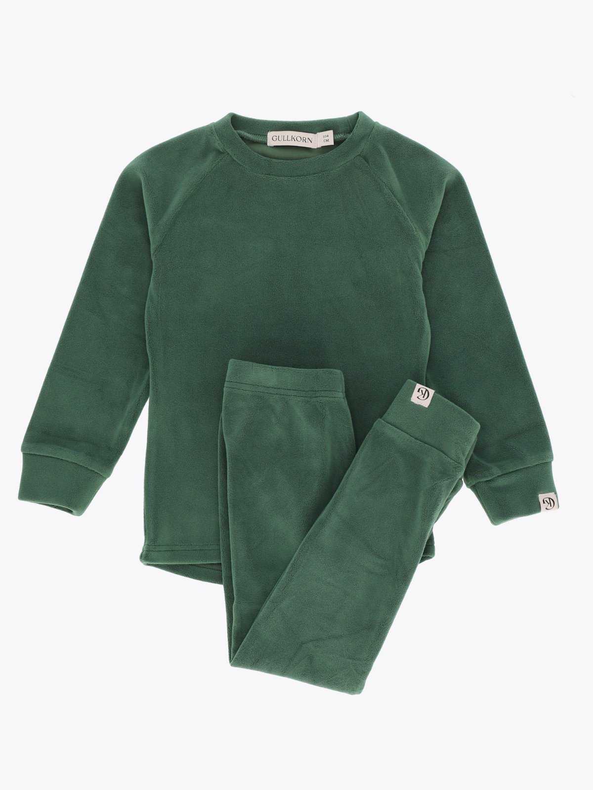 Gullkorn Jona Fleece-sett Dyp Grønn