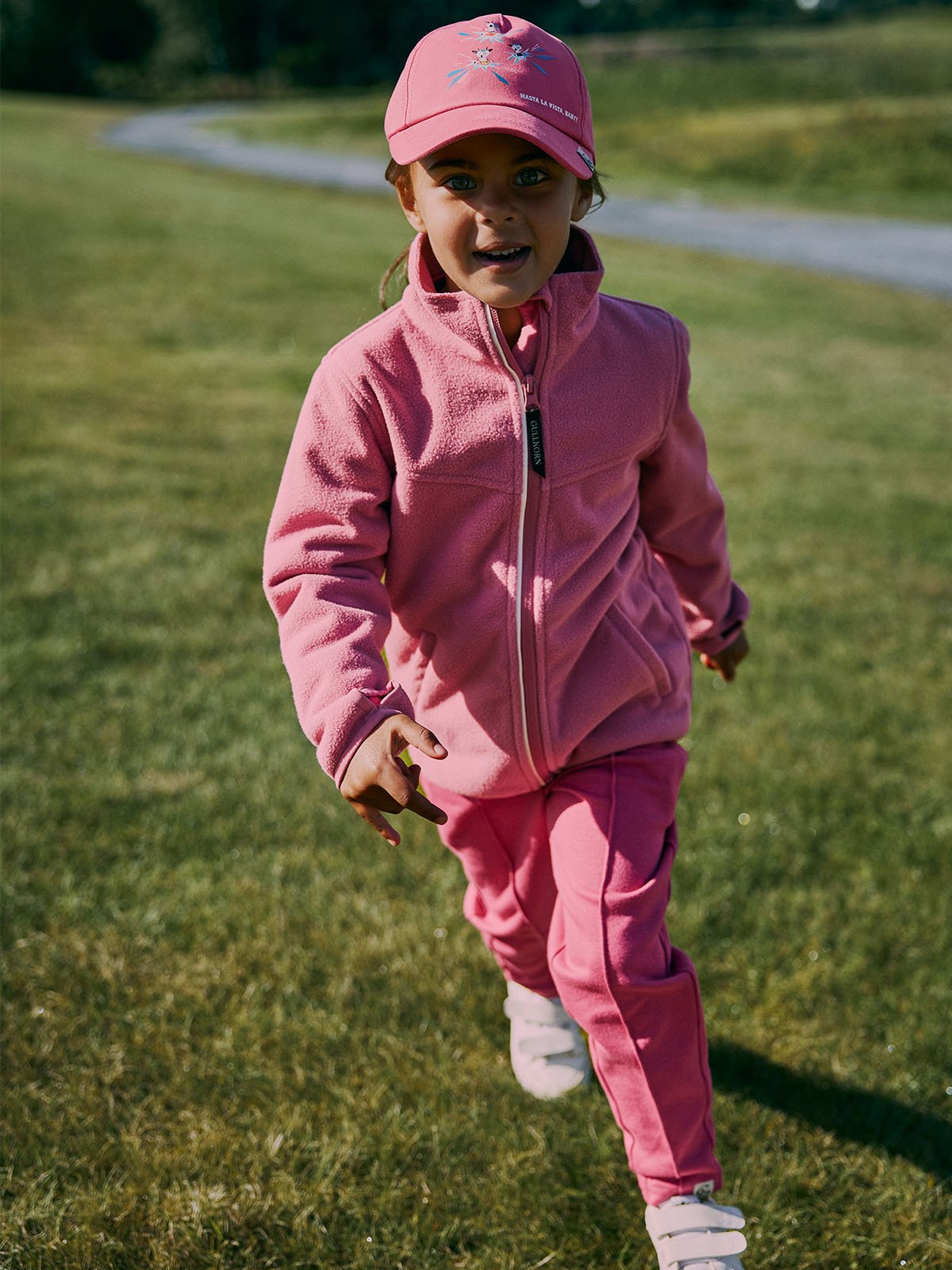 Gullkorn Clover Vindfleece Jakke Rosa