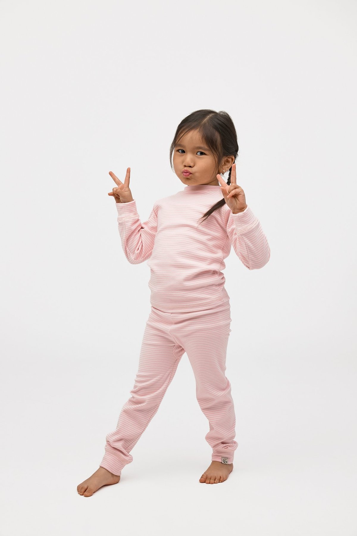 Gullkorn Cactus Fleece-sett Frostrosa / Striper