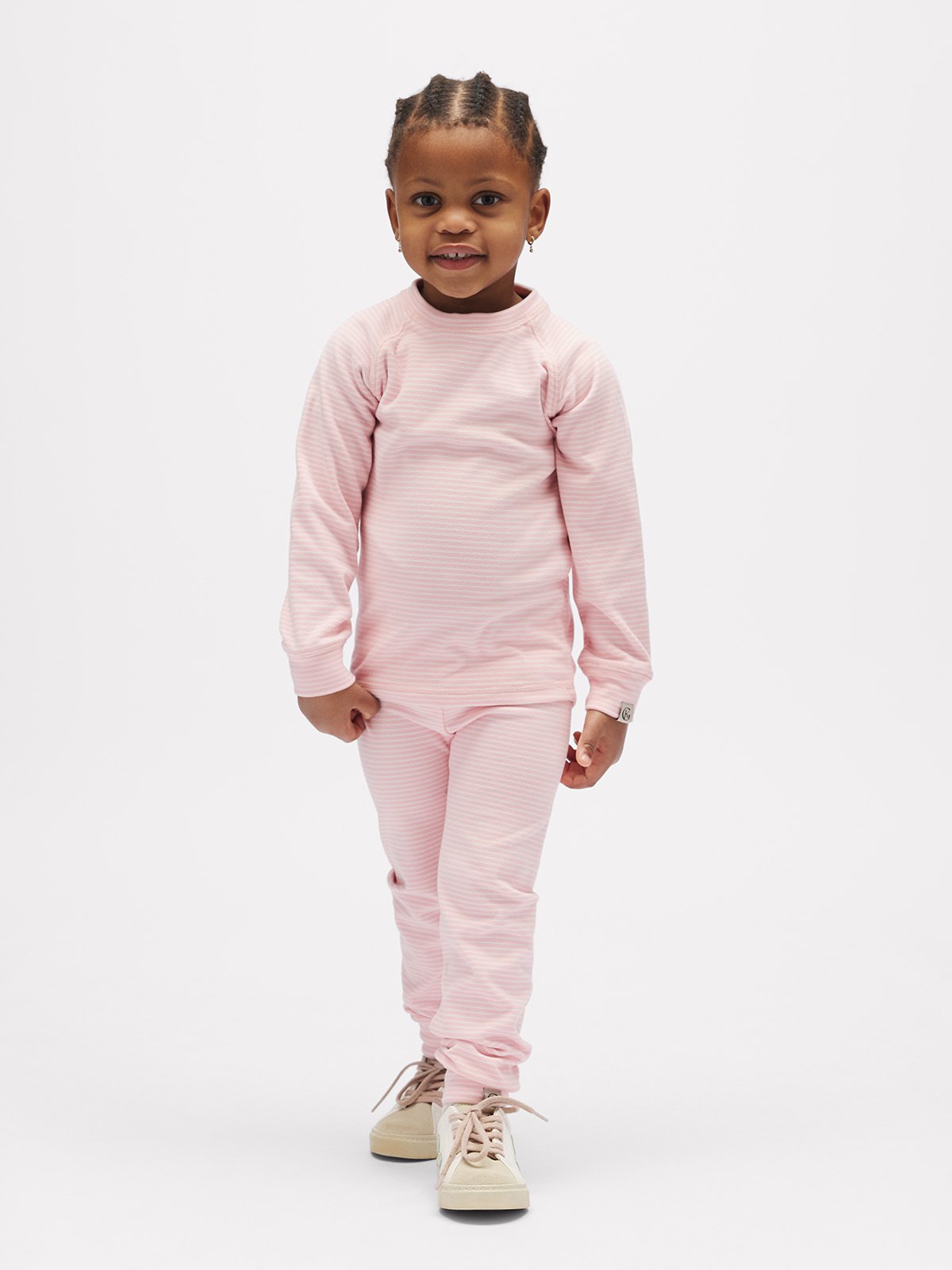 Gullkorn Cactus Fleece-sett Frostrosa / Striper