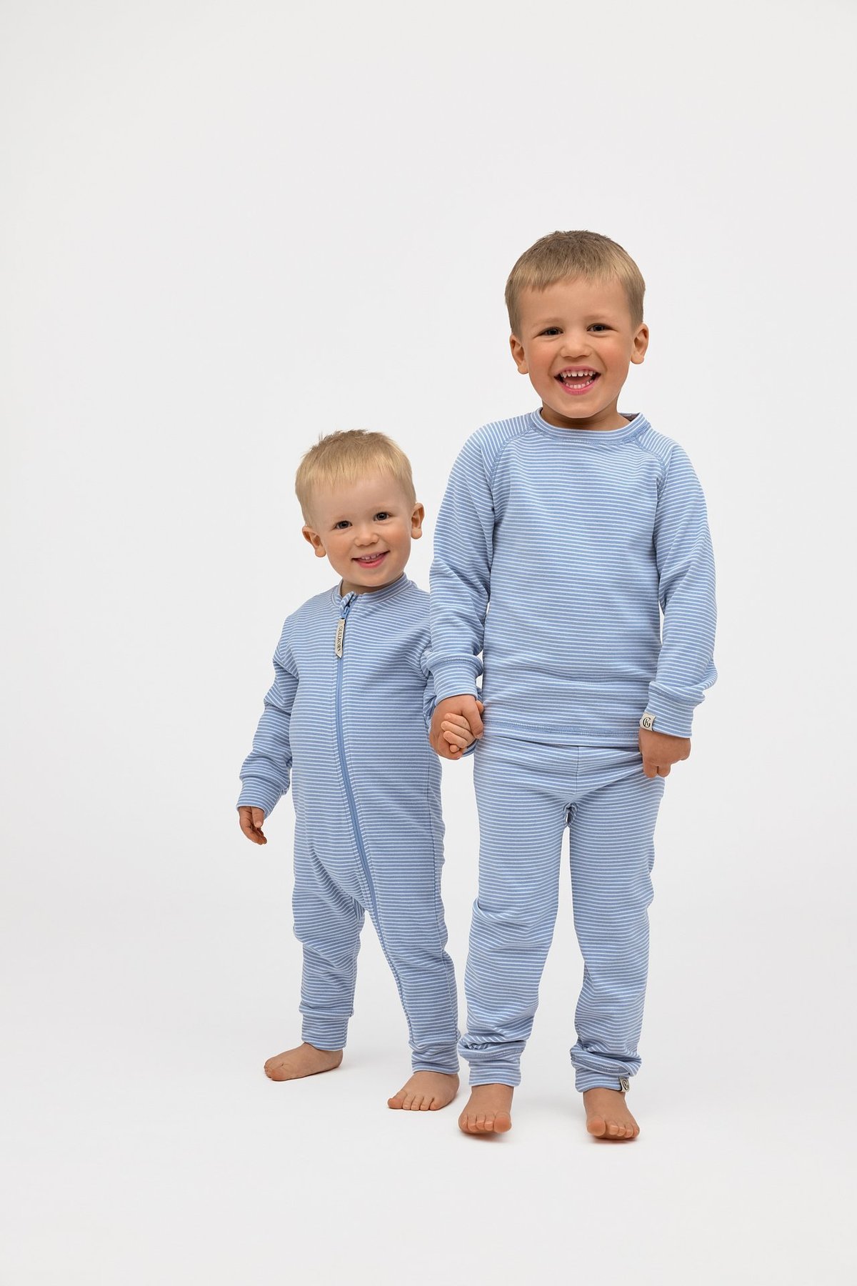 Gullkorn Cactus Babydress Lys Blå / Striper